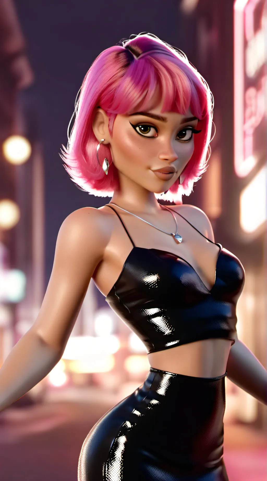 ai character: Zoe Kravitz background