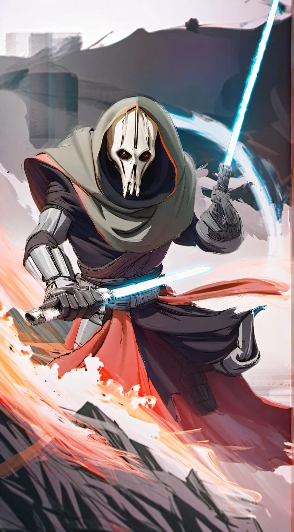 ai character: General Grevious background