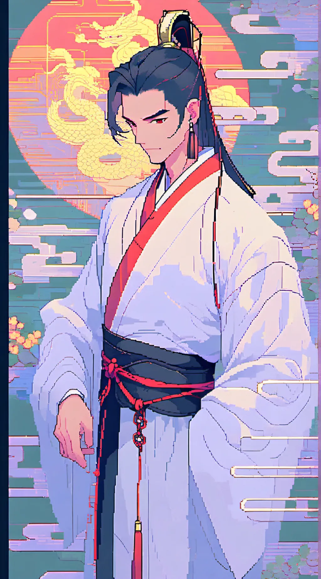 ai character: Saki  background