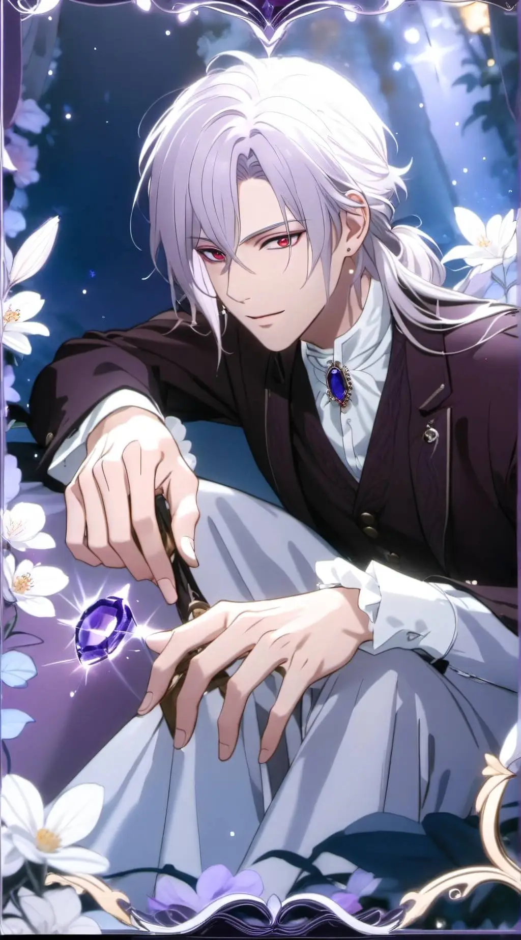 ai character: Sebastian  background