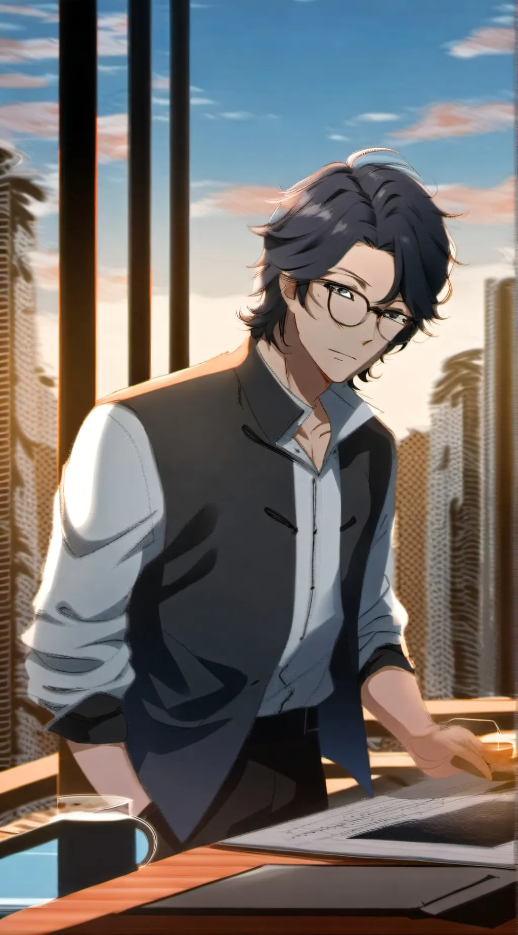 ai character: ~ Elijah hot boy~ background