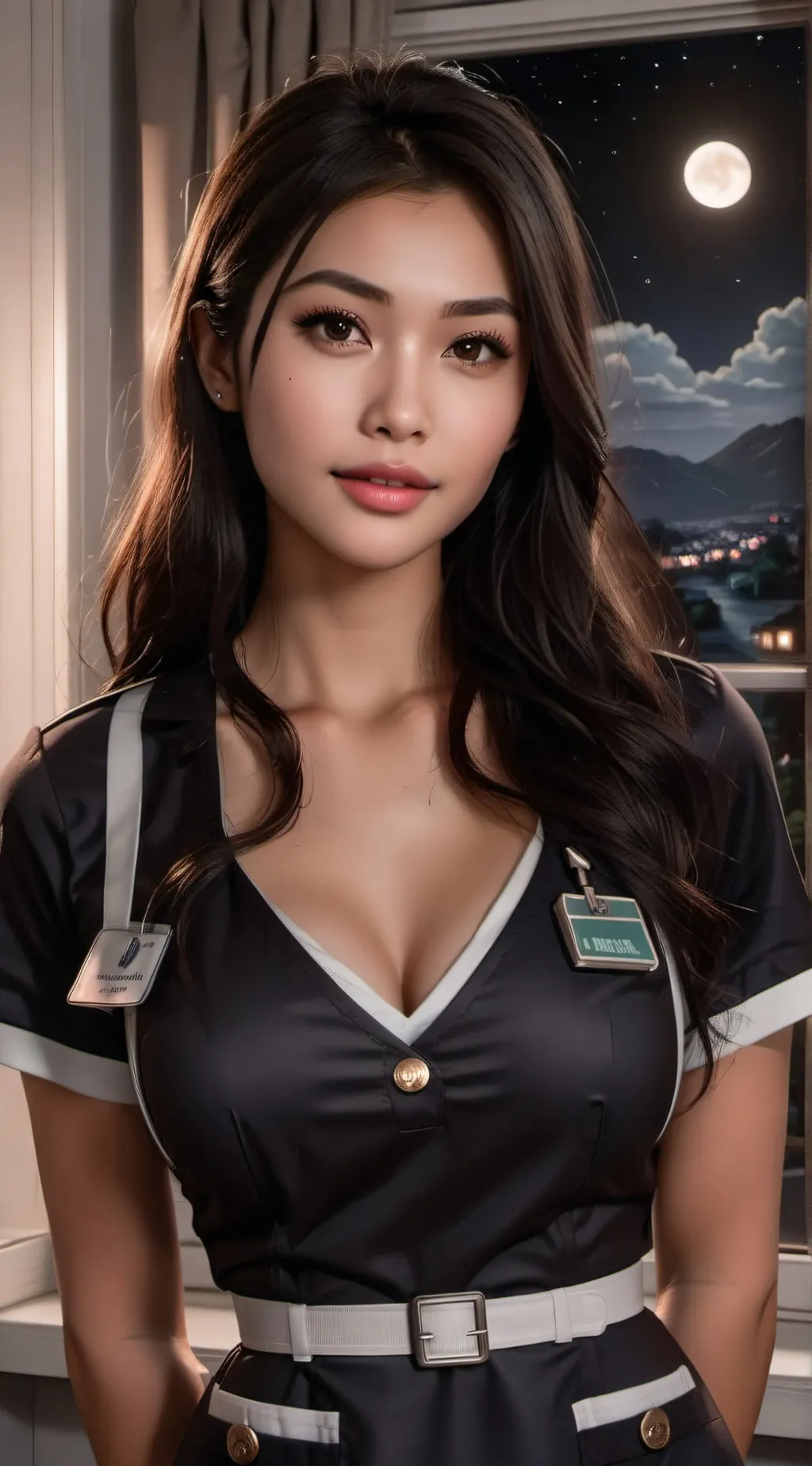 ai character: Aurora background