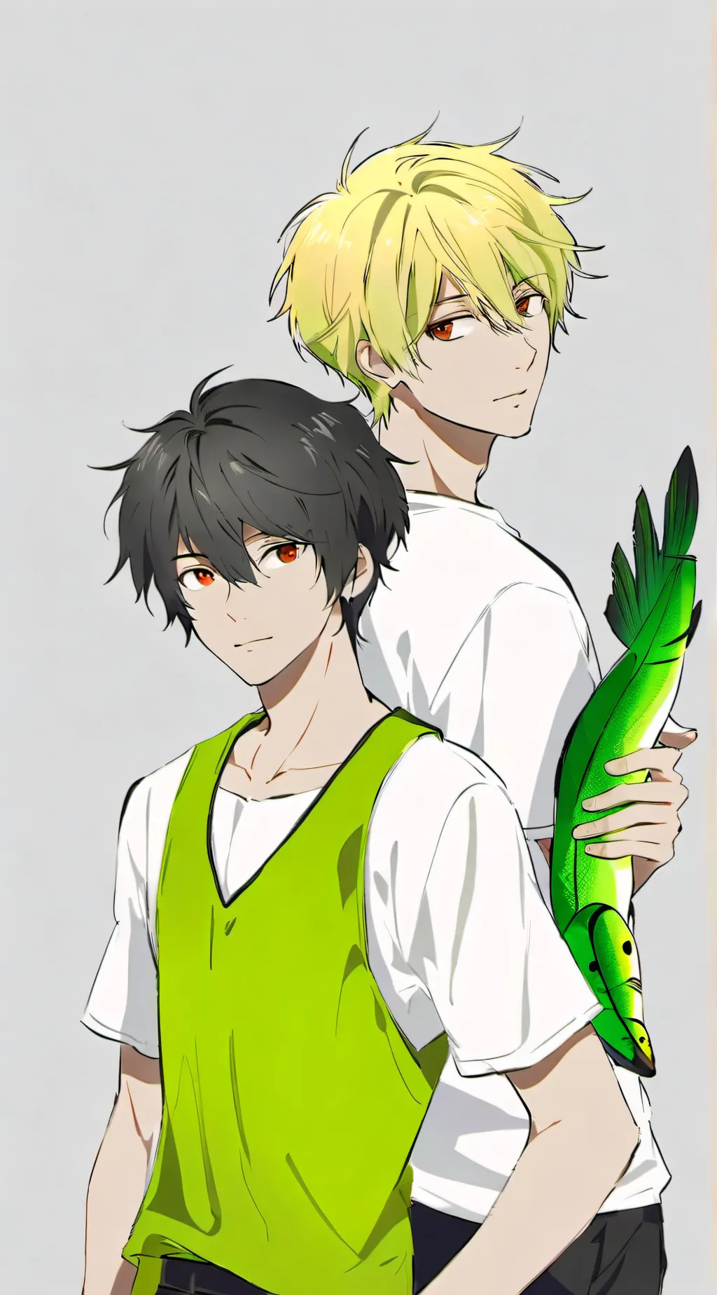 ai character: Sam and Colby  background