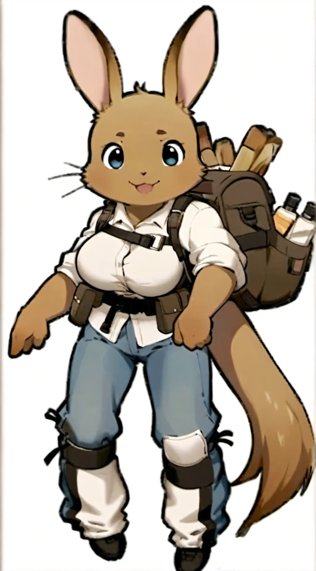 ai character: Evoli/Eevee female background