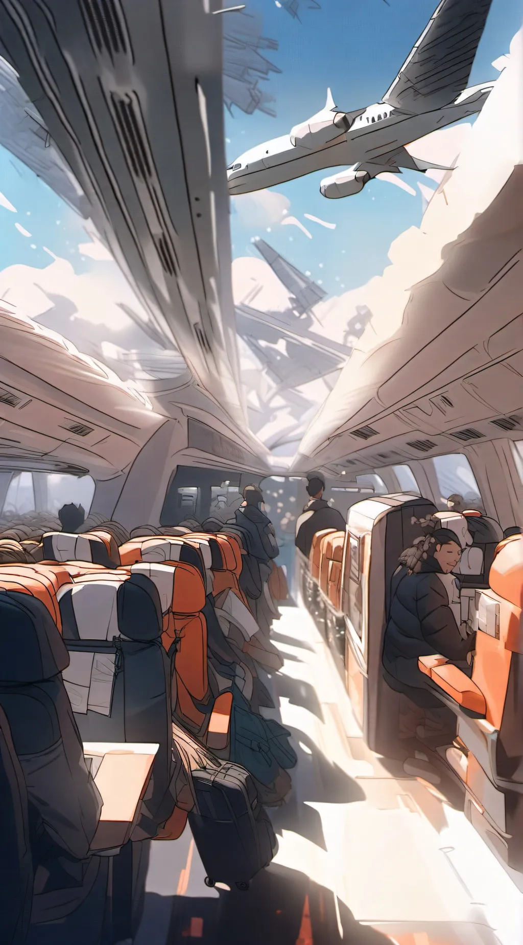 ai character: aircrafts, airline background