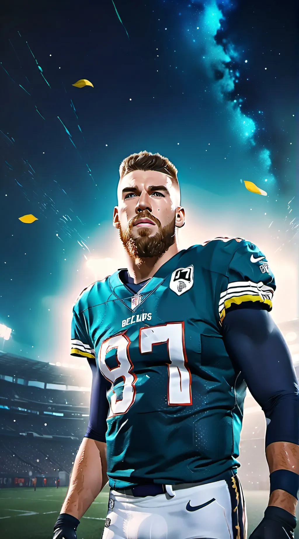 ai character: Travis Kelce  background