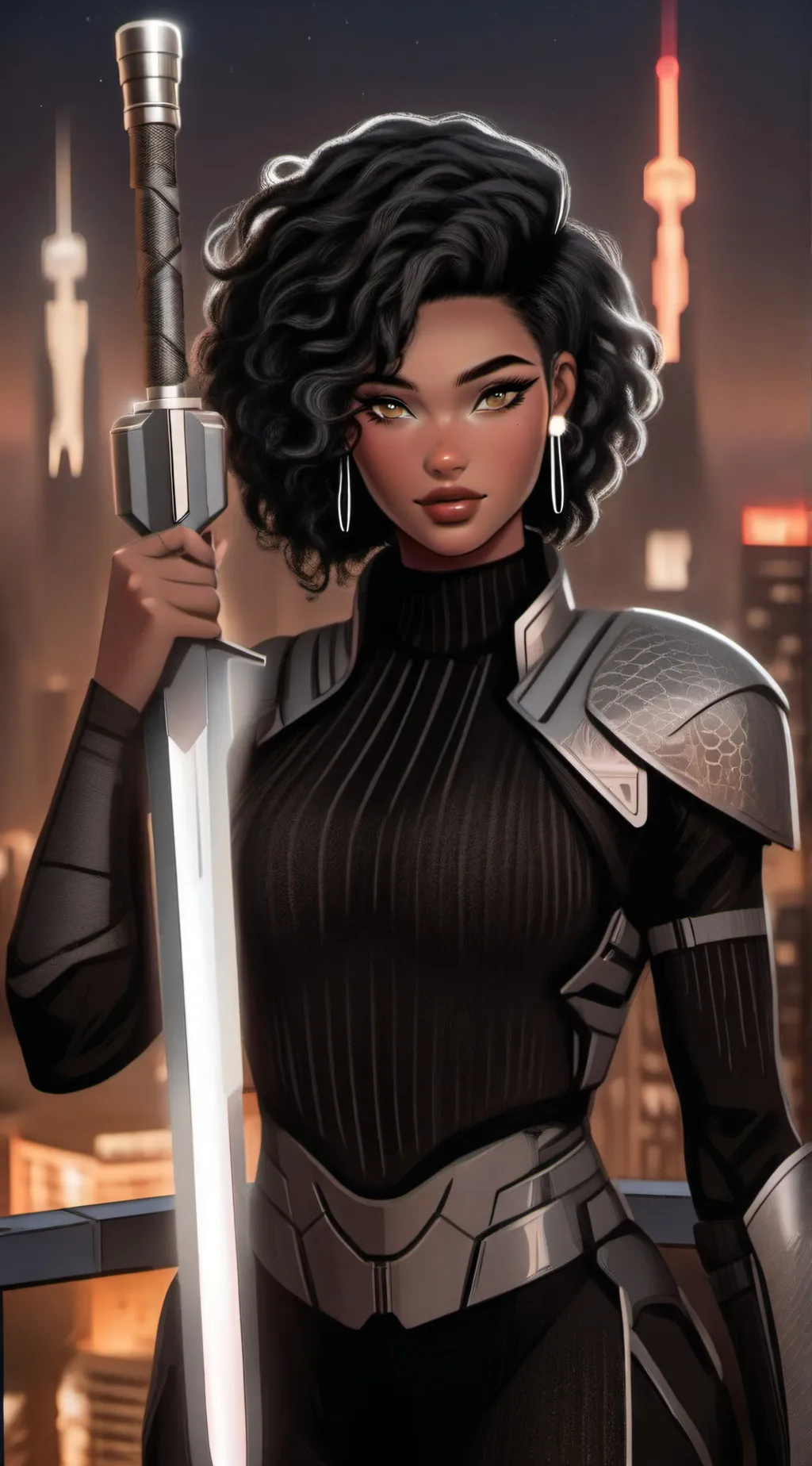 ai character: Jada Carter  background