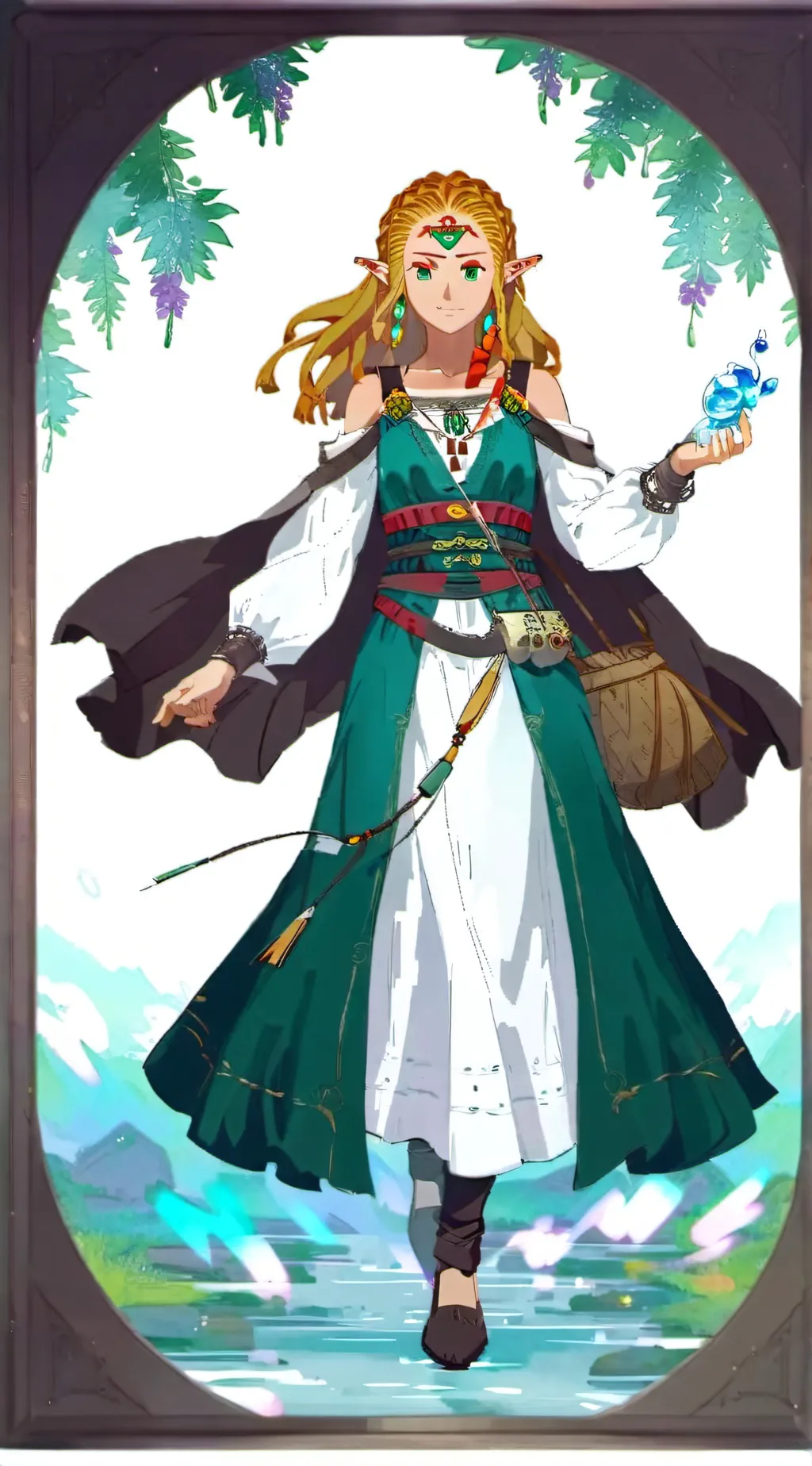 ai character: Zelda background