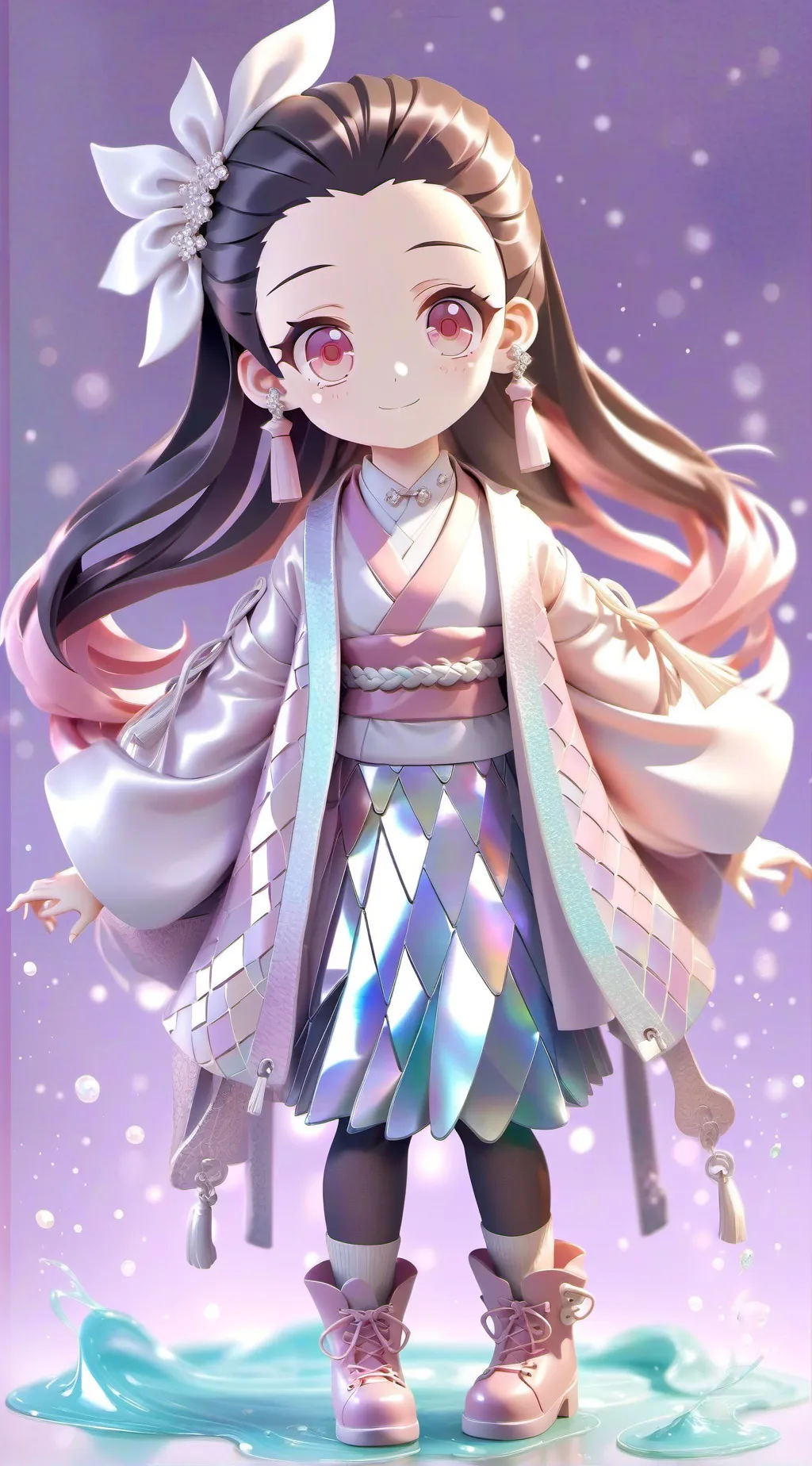 ai character: Nezuko background