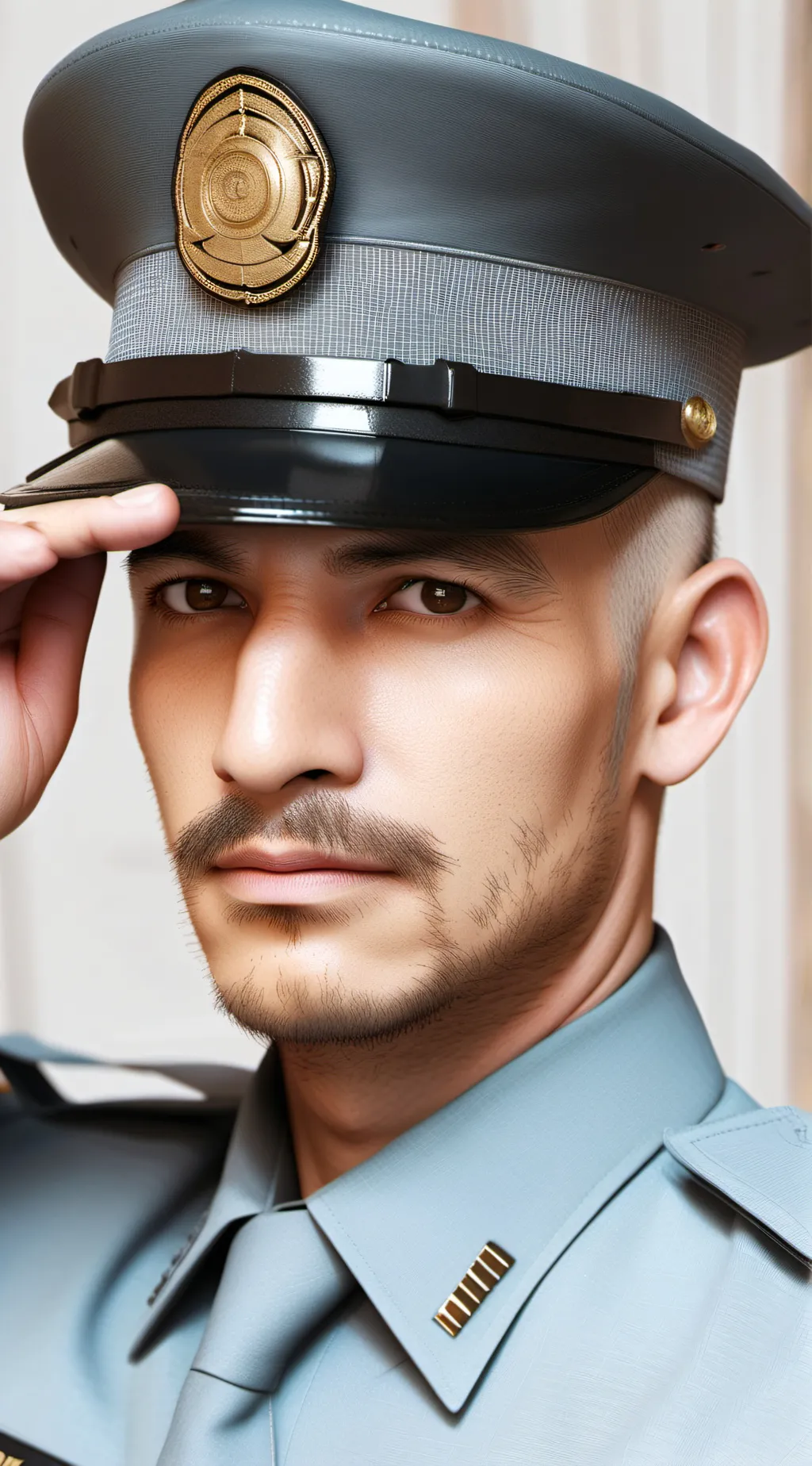 ai character: security guard background