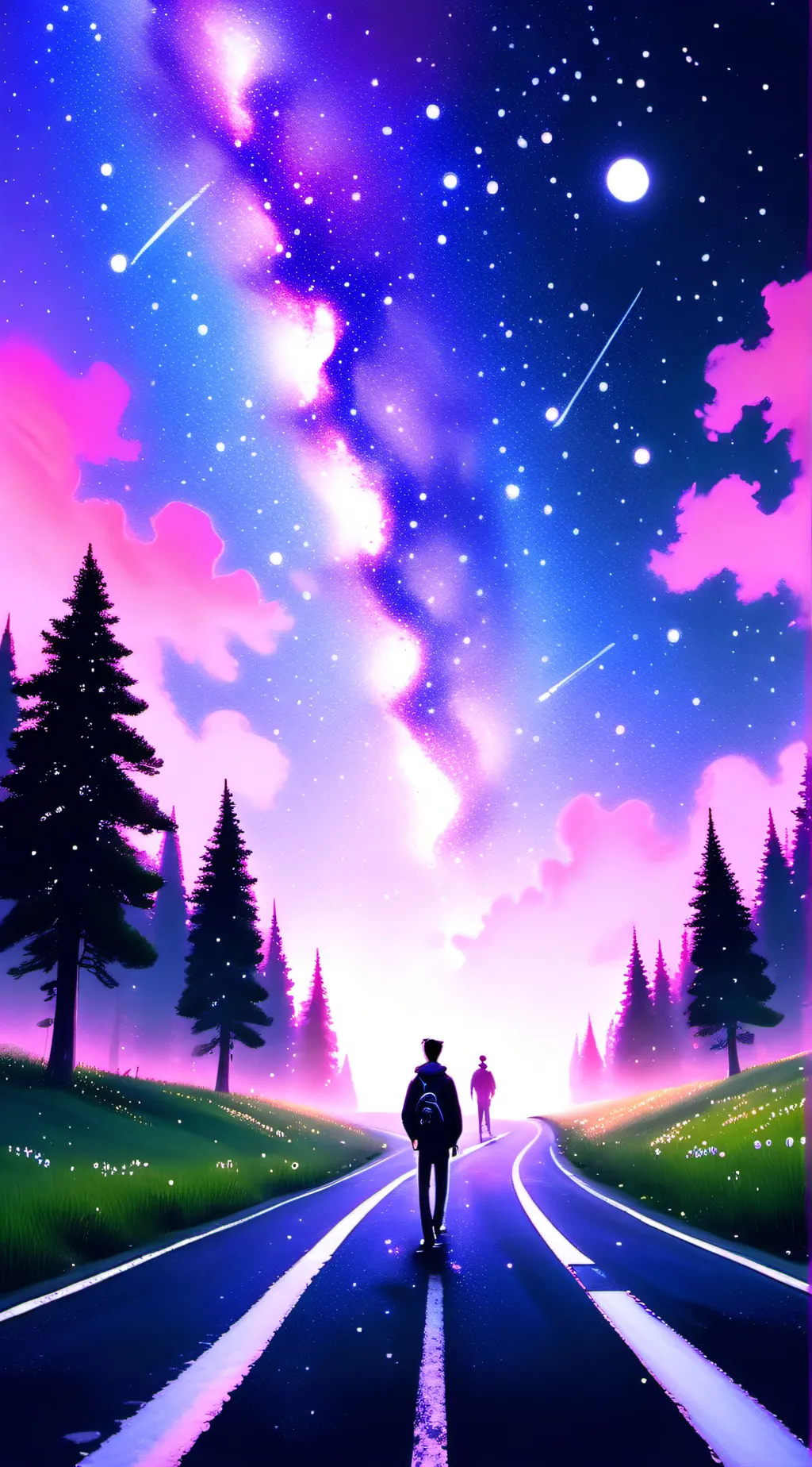 ai character: road trip background