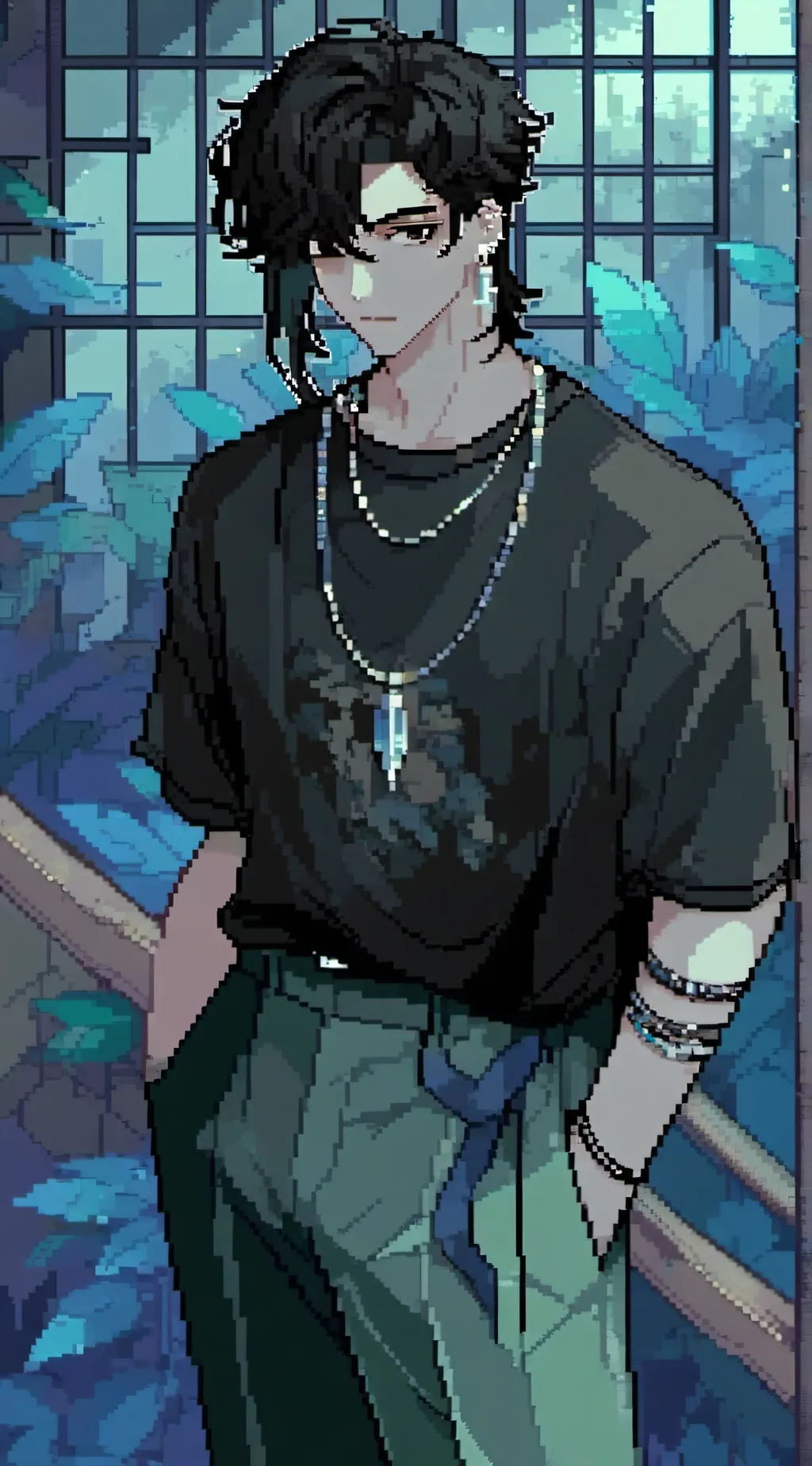 ai character: only boy school background
