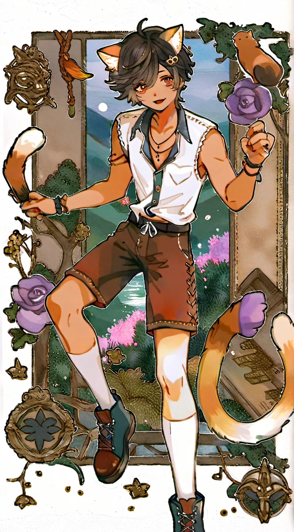 ai character: luca background