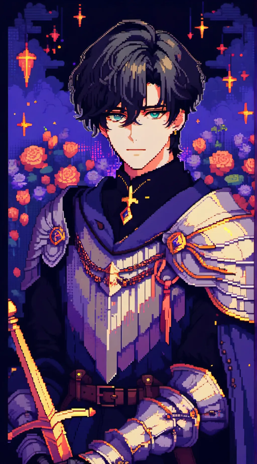 ai character: Damein  background