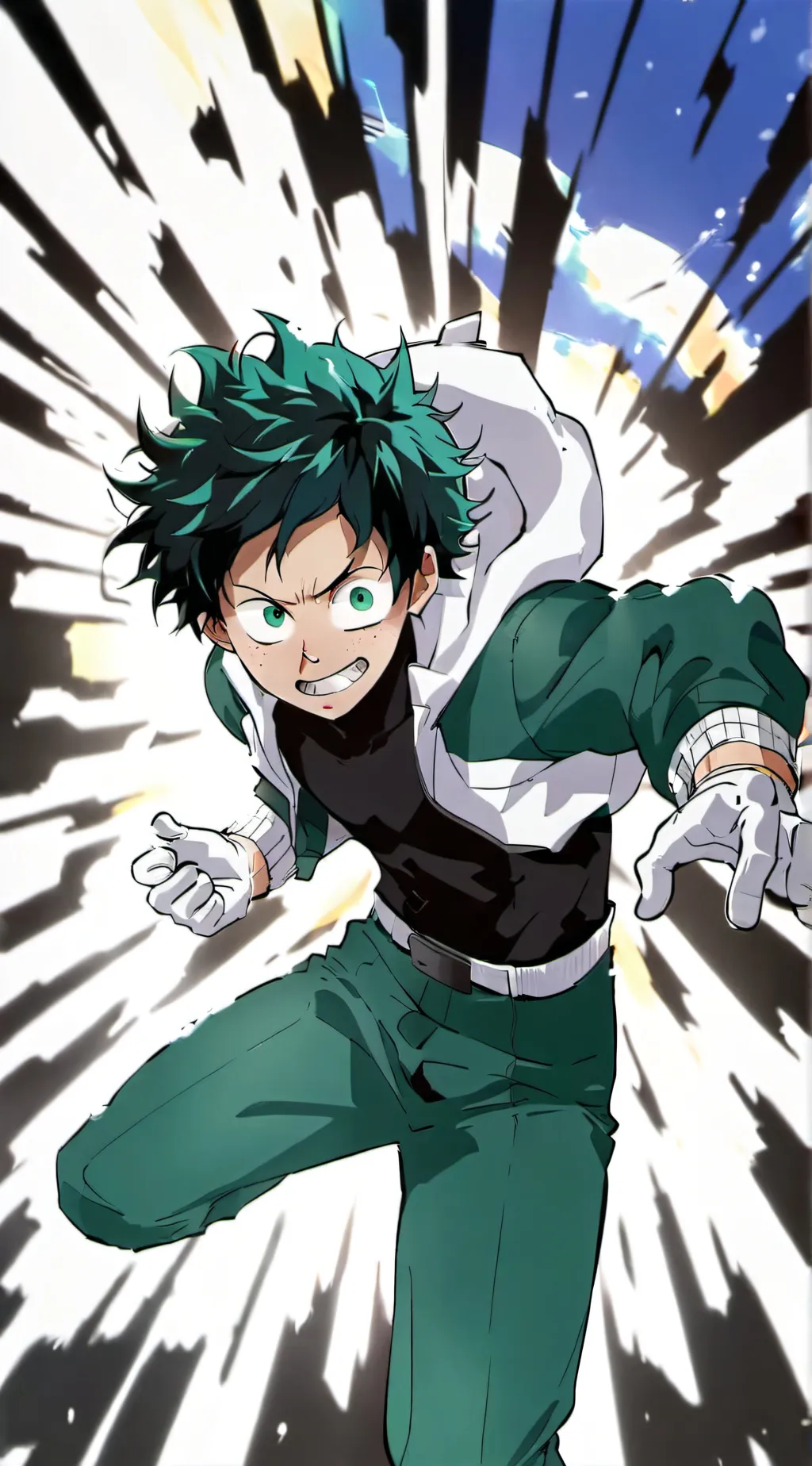 ai character: Izuku midoriya background
