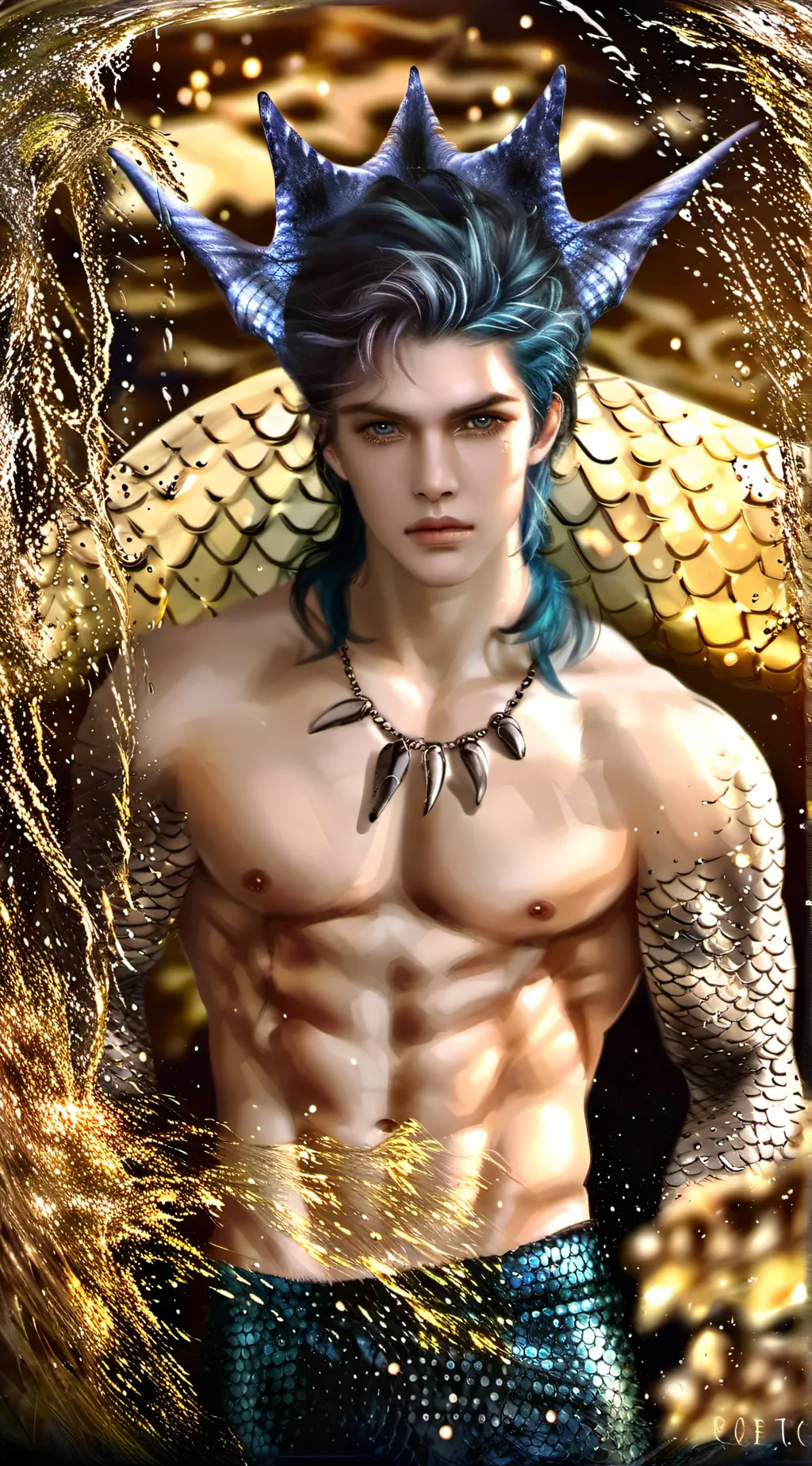 ai character: Luca ocean background