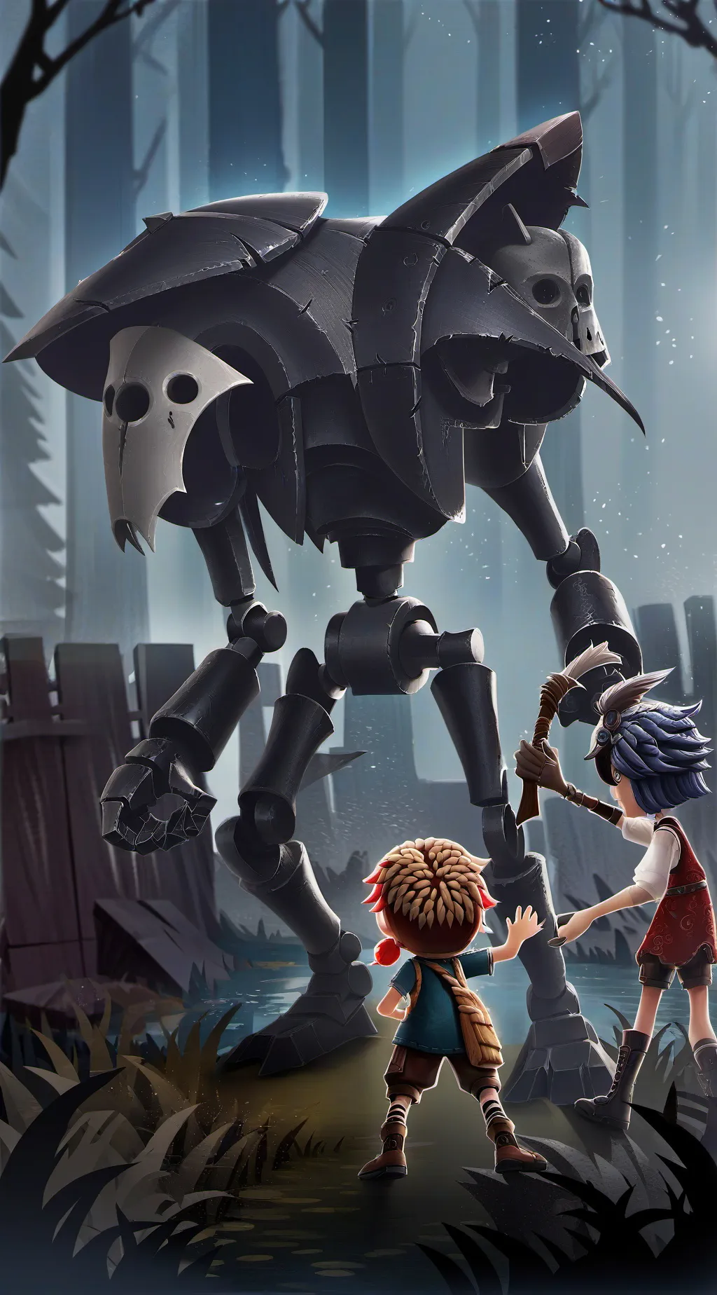 ai character: Creepypastas camp background