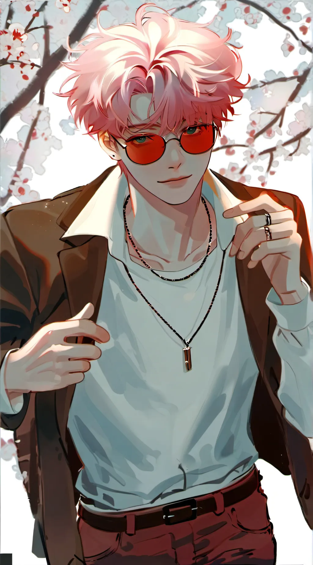 ai character: Cherry background