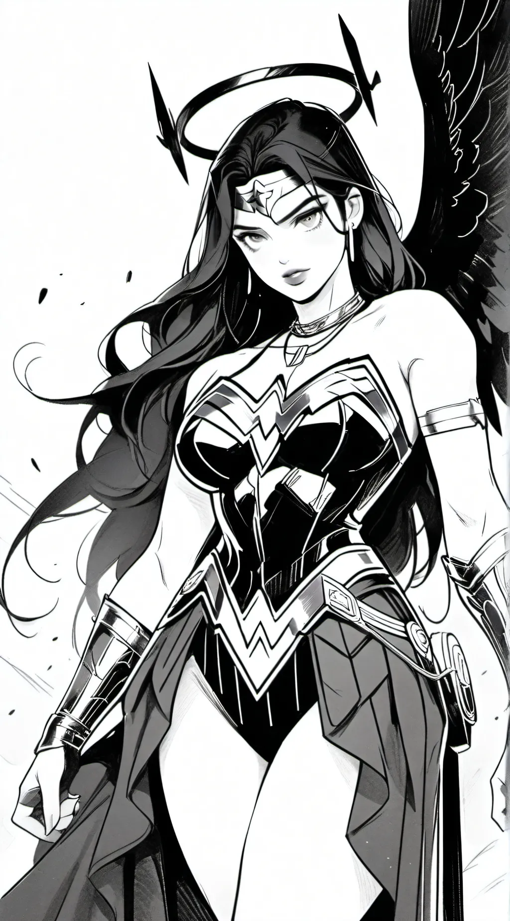 ai character: Wonder woman￼ background