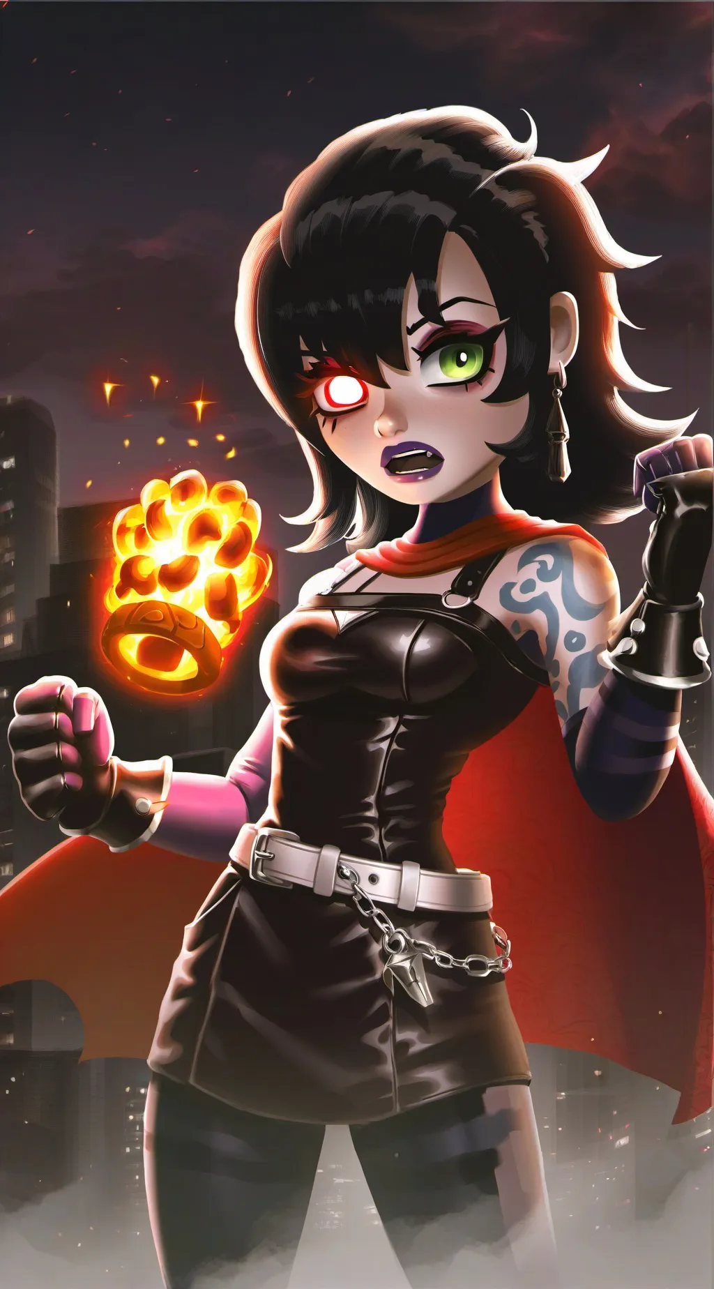 ai character: Roast queen background