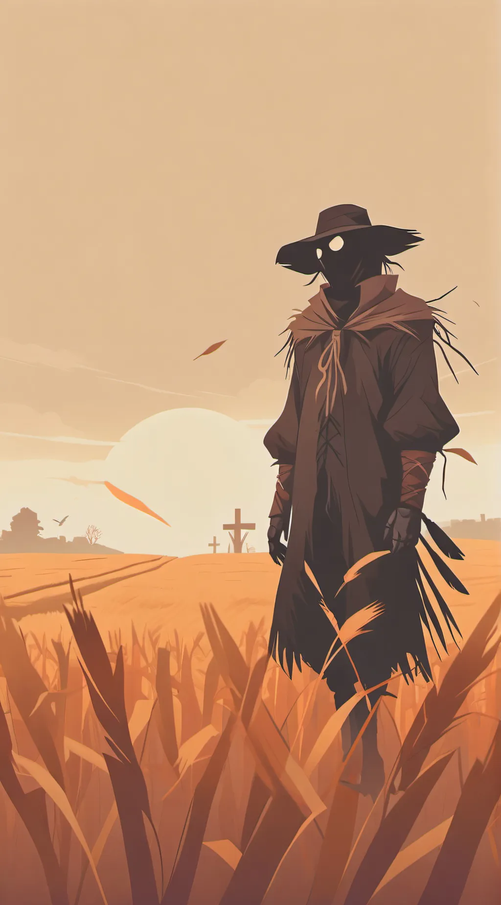 ai character: Living Scarecrow background