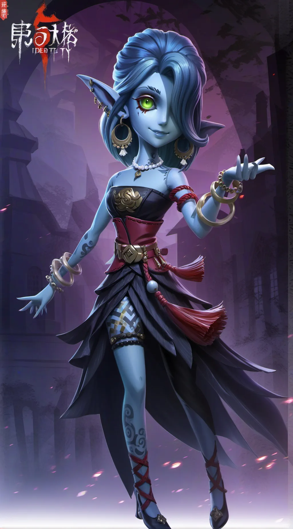 ai character: Peony background