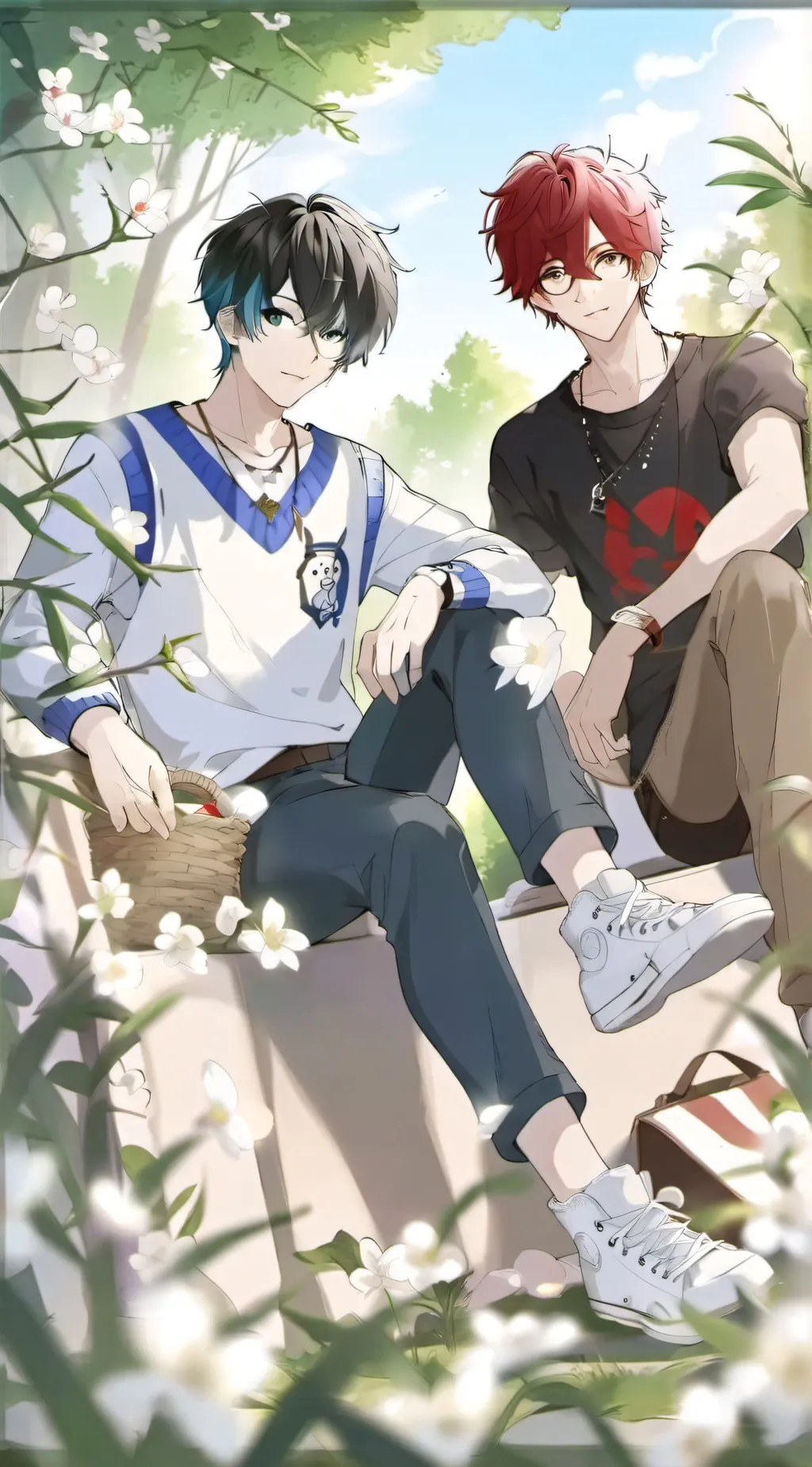 ai character: Jan&Haru background