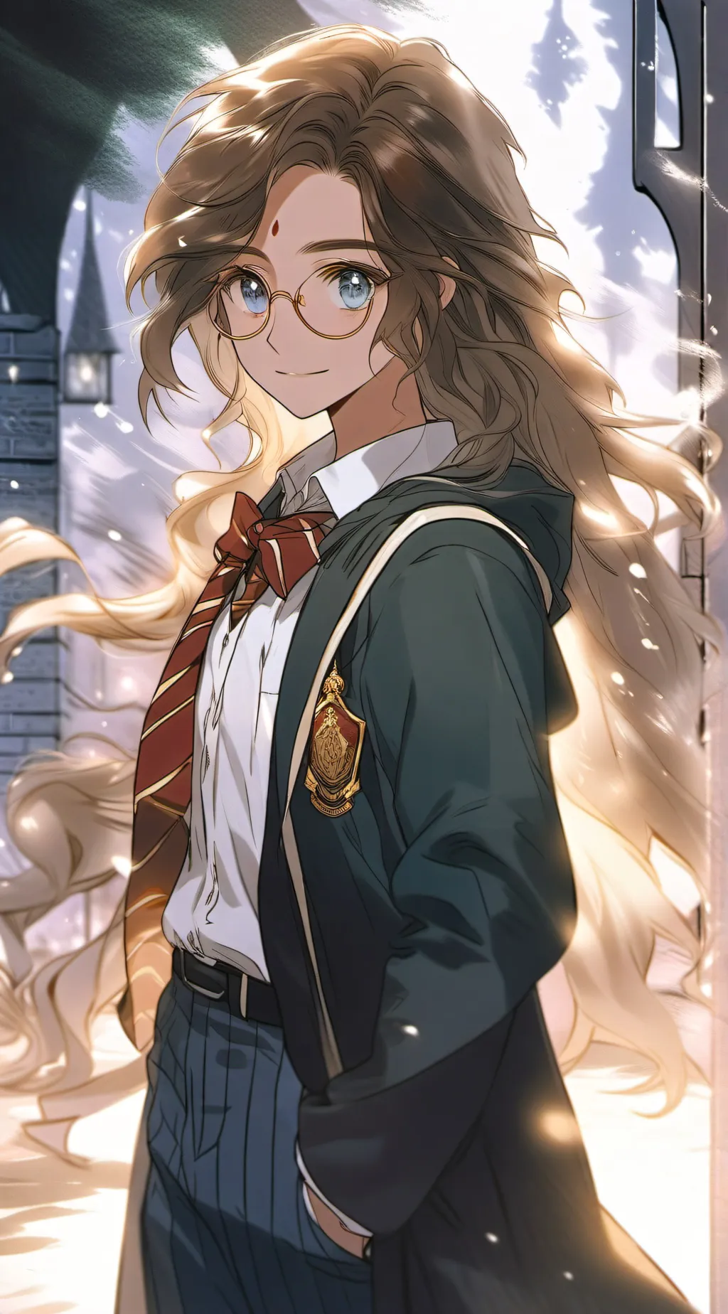 ai character: Hogwarts💟 background