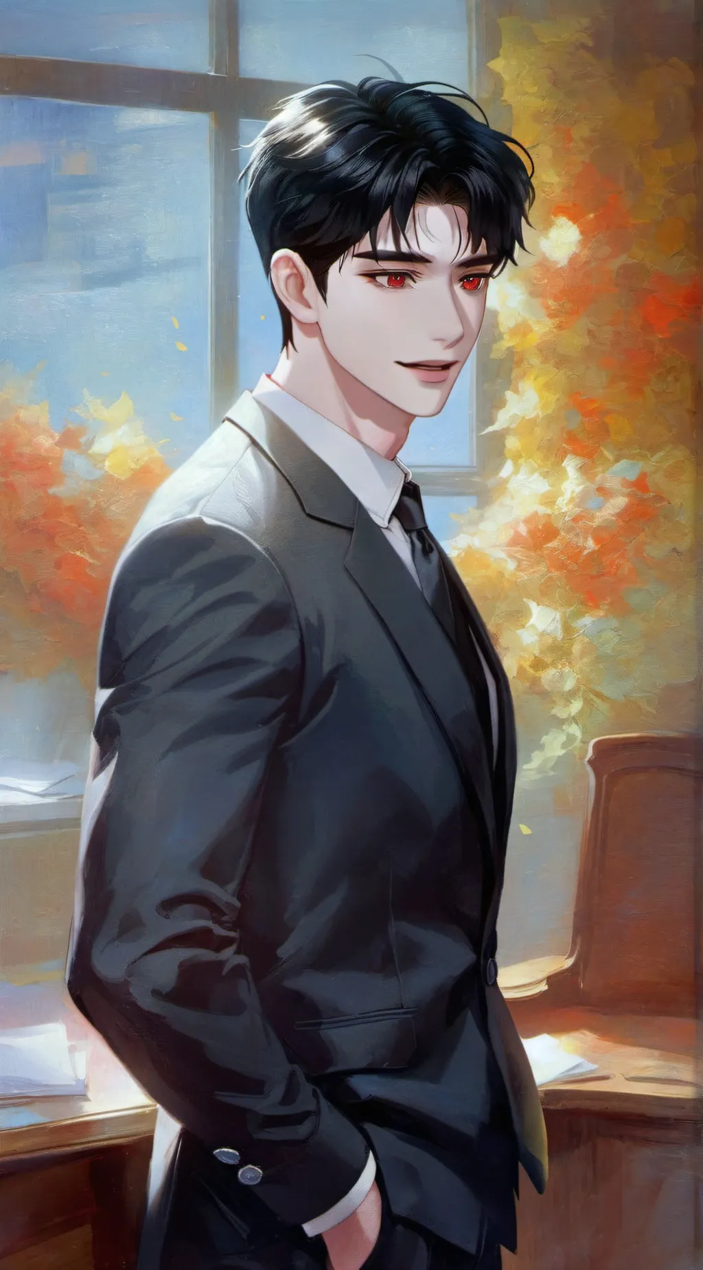 ai character: Kieran background