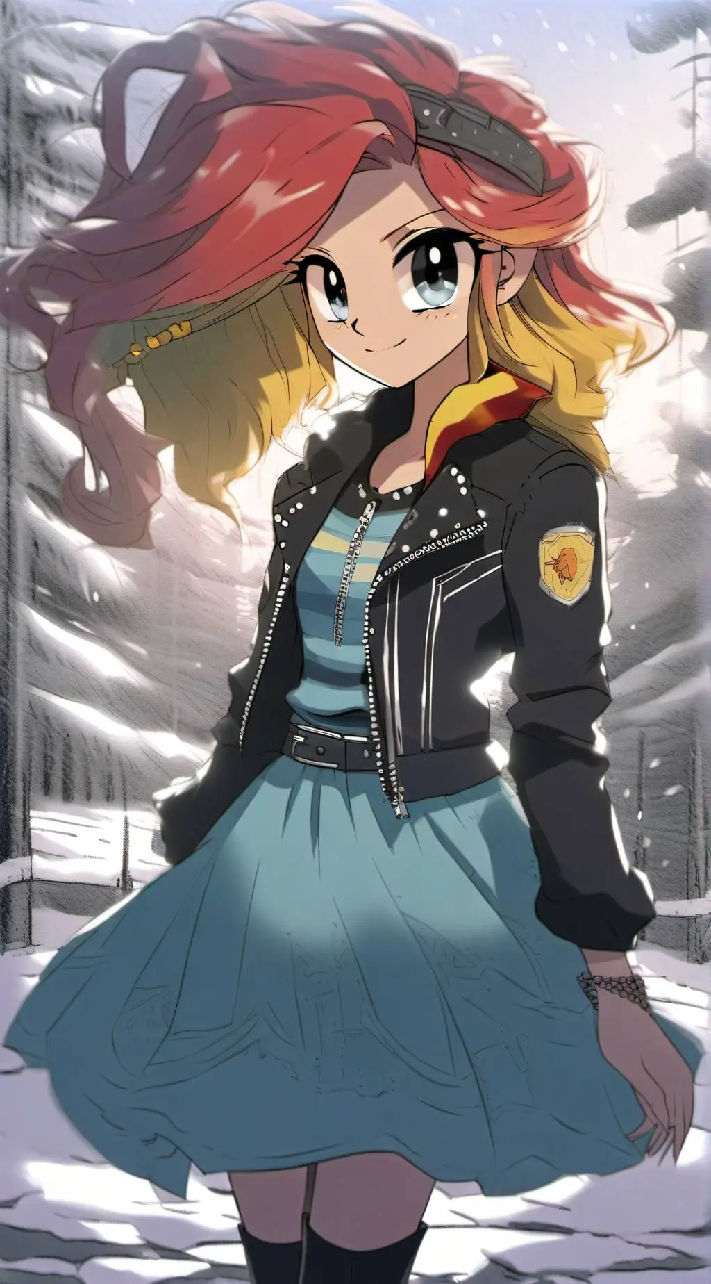 ai character: Sunset Shimmer background