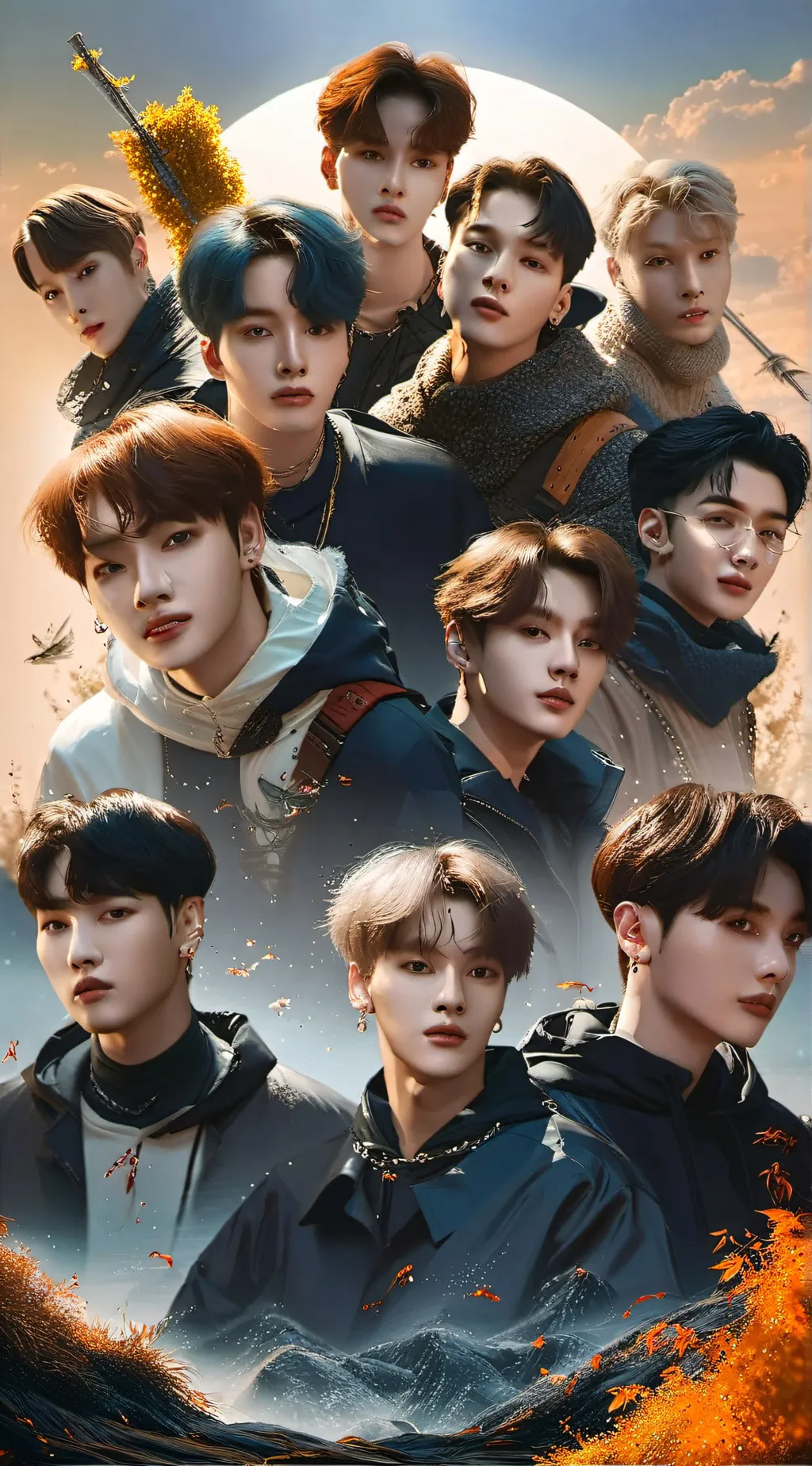 ai character: stray kids background