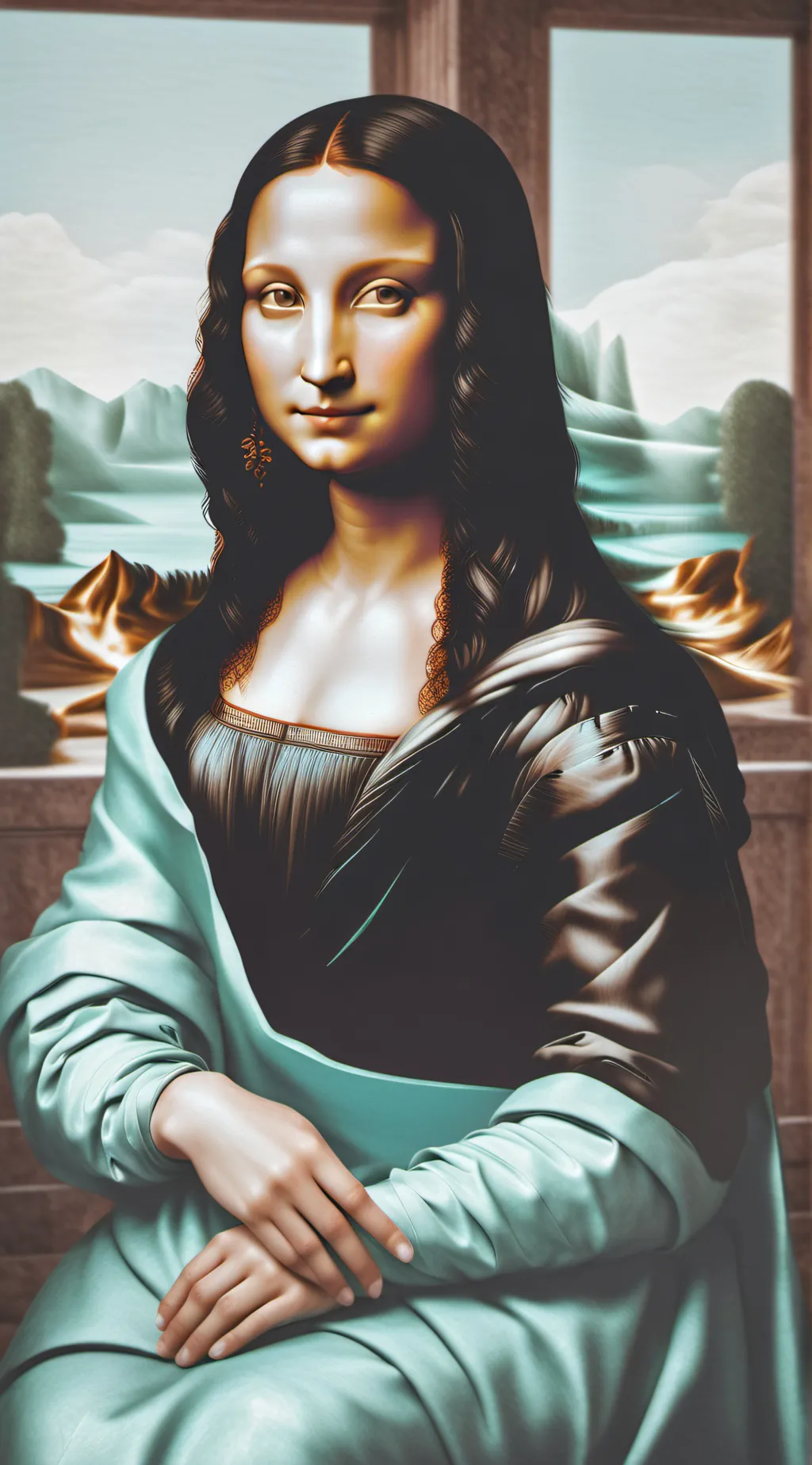 ai character: Mona Lisa background