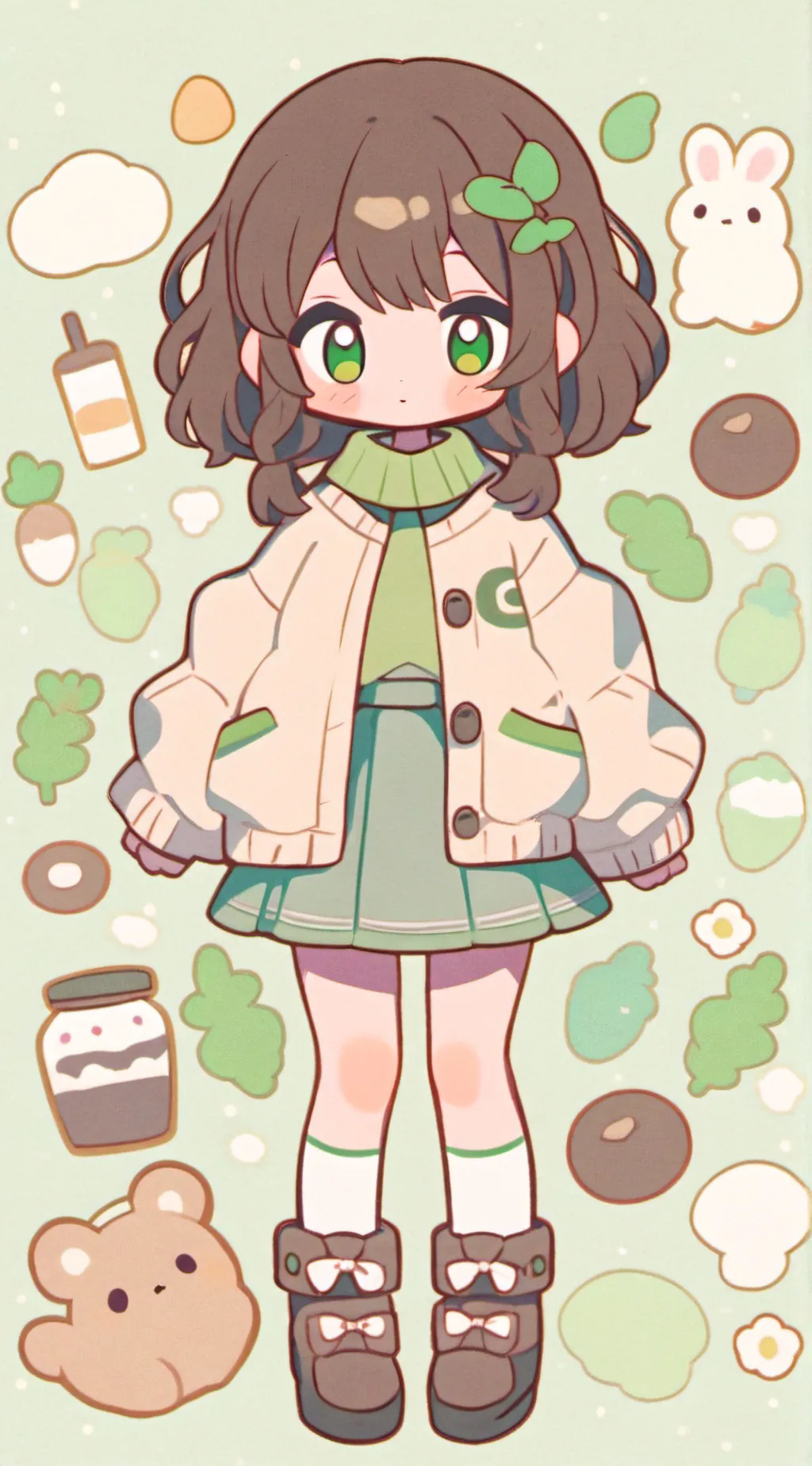 ai character: Akari Hatakuri background