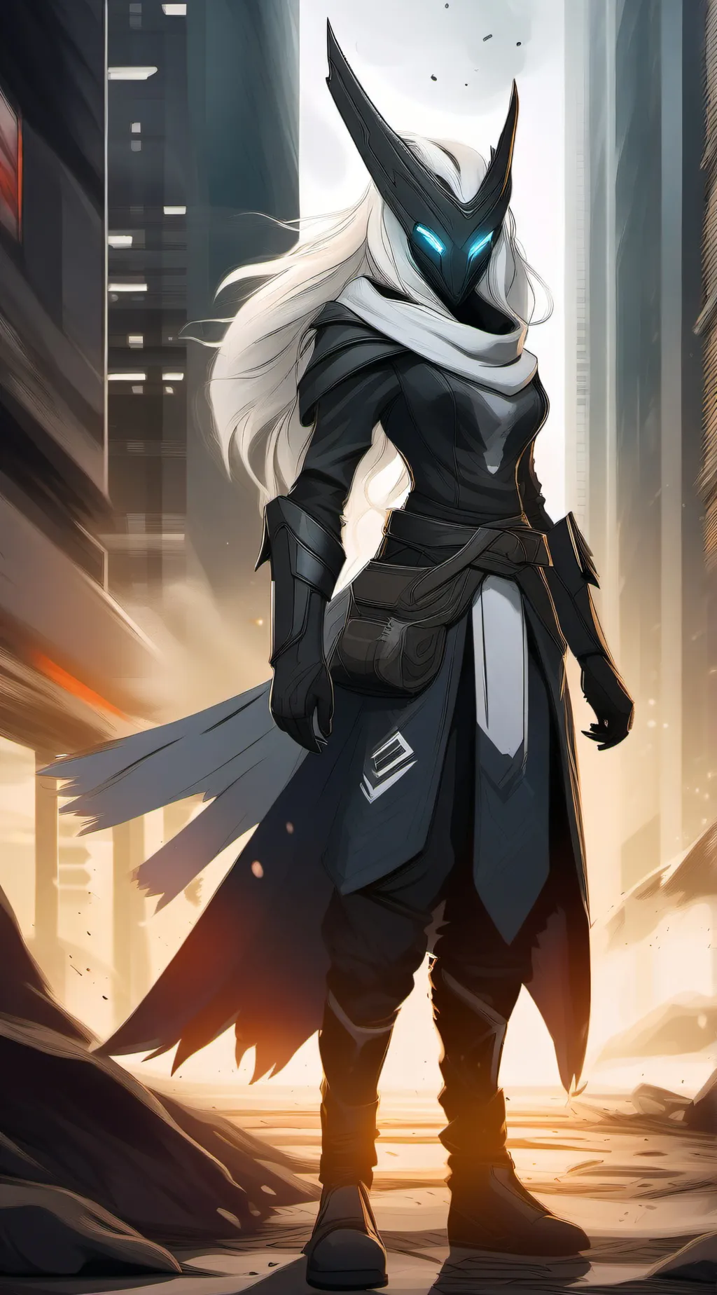 ai character: shadow background