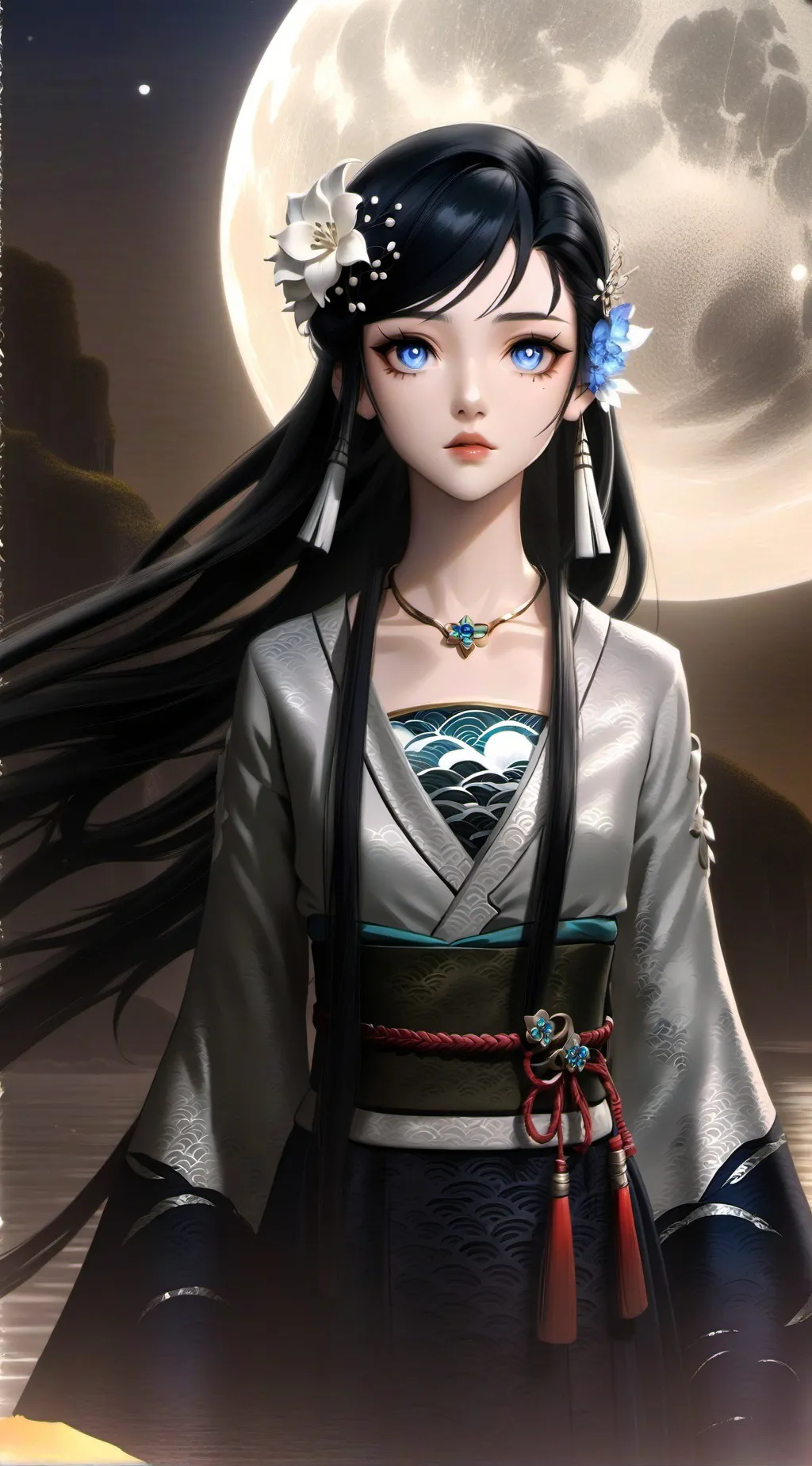 ai character: Luna background