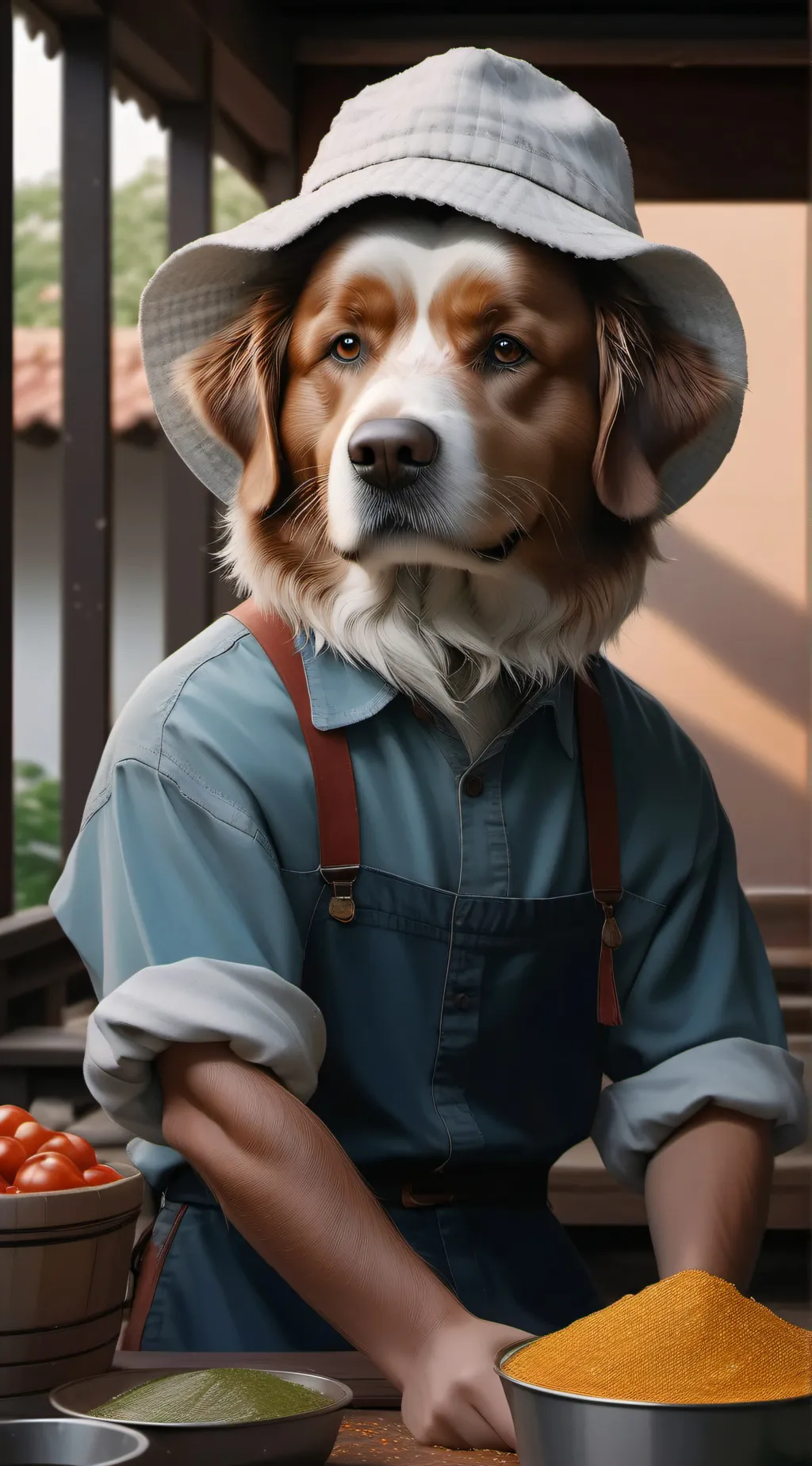 ai character: pok background