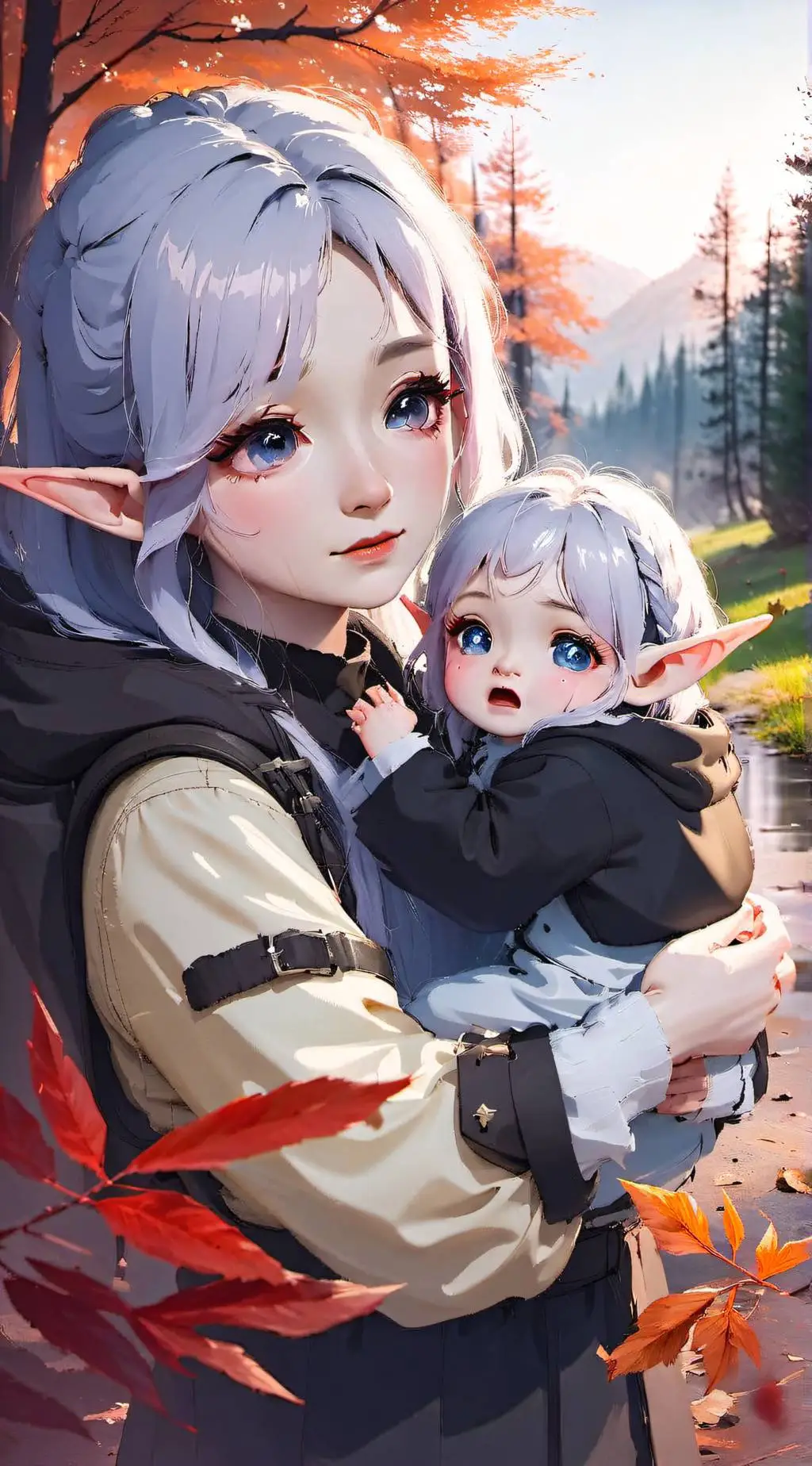 ai character: Laura and Lily background