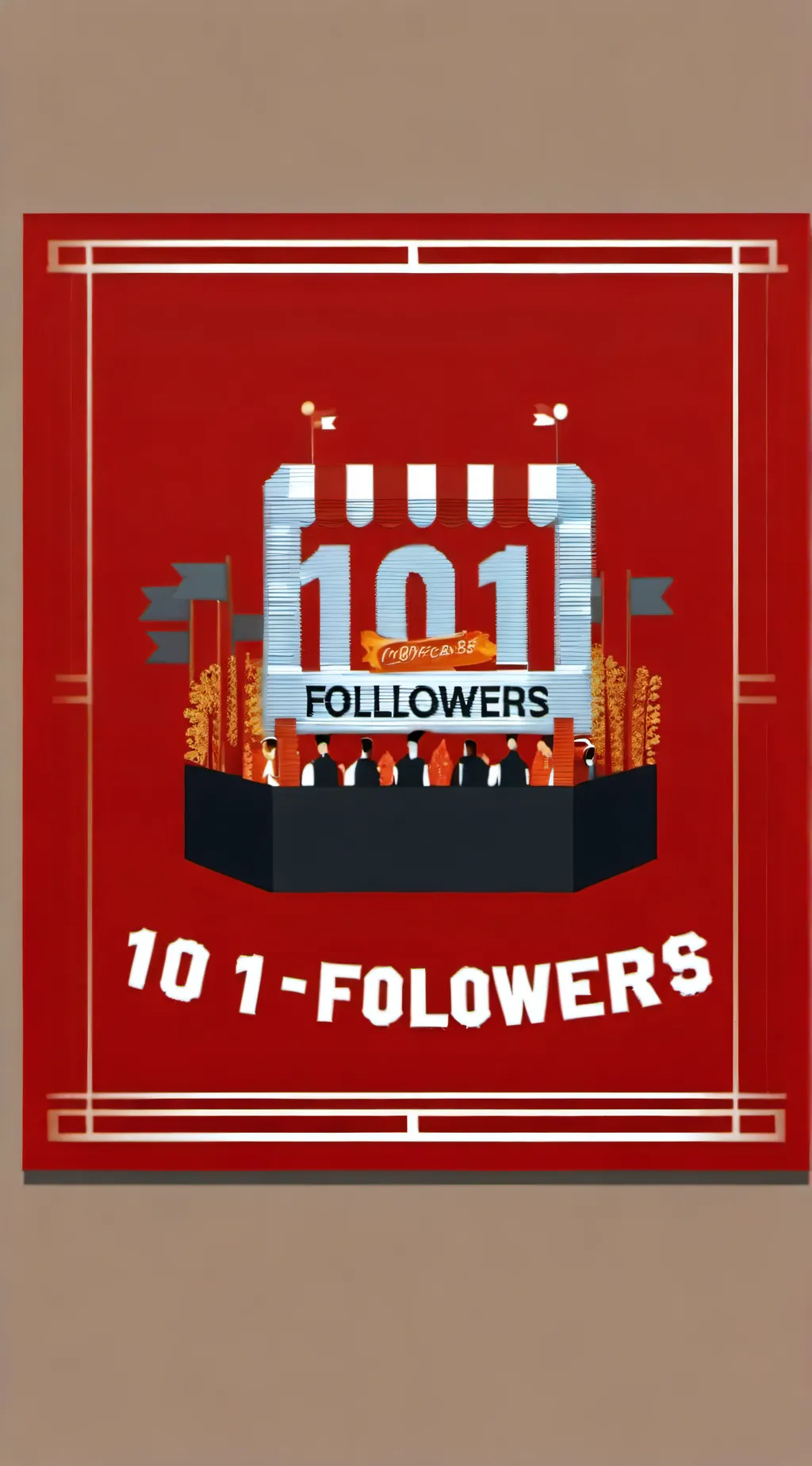 ai character: 101 Followers!!☆ background