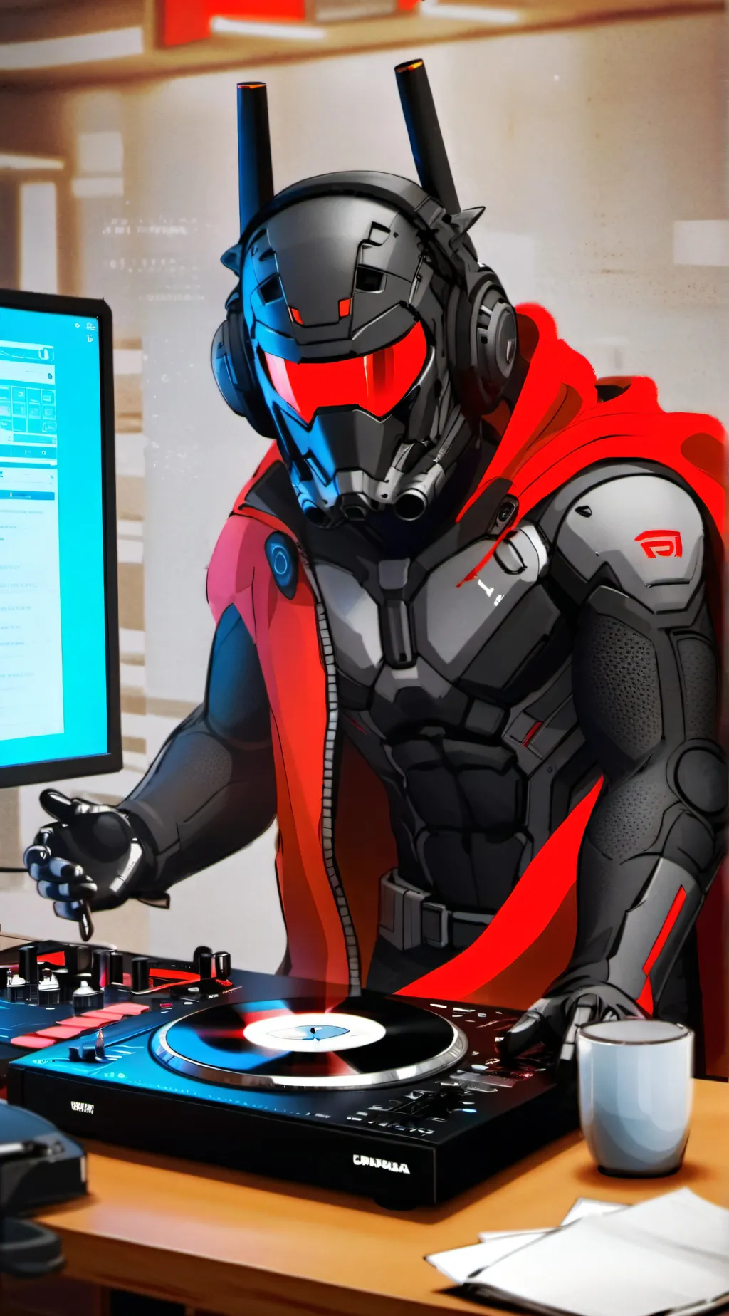 ai character: DJ background