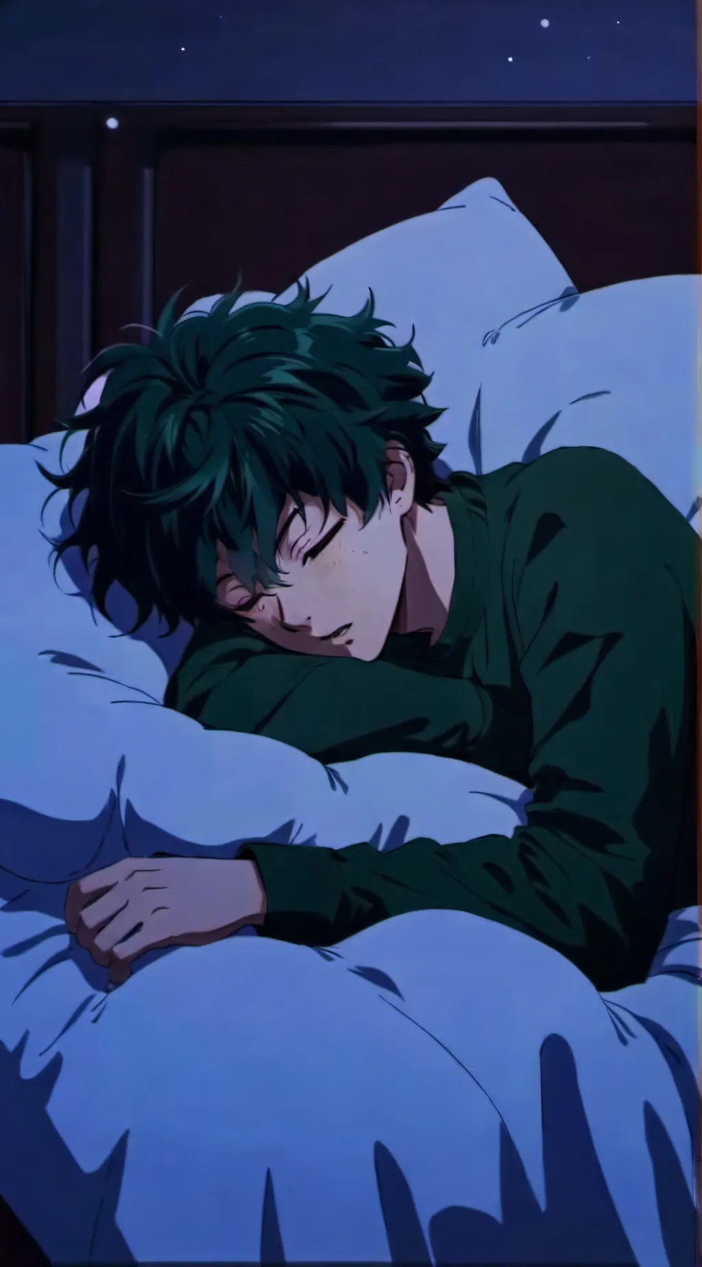 ai character: MIDORIYA🐧 background