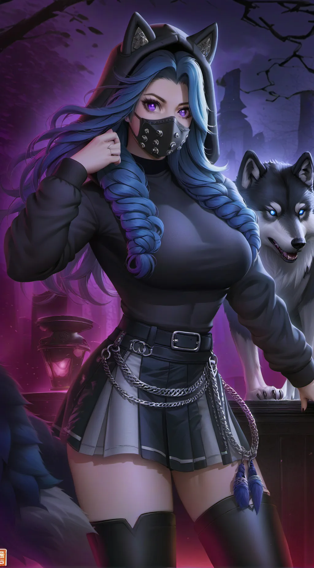 ai character: Monica background
