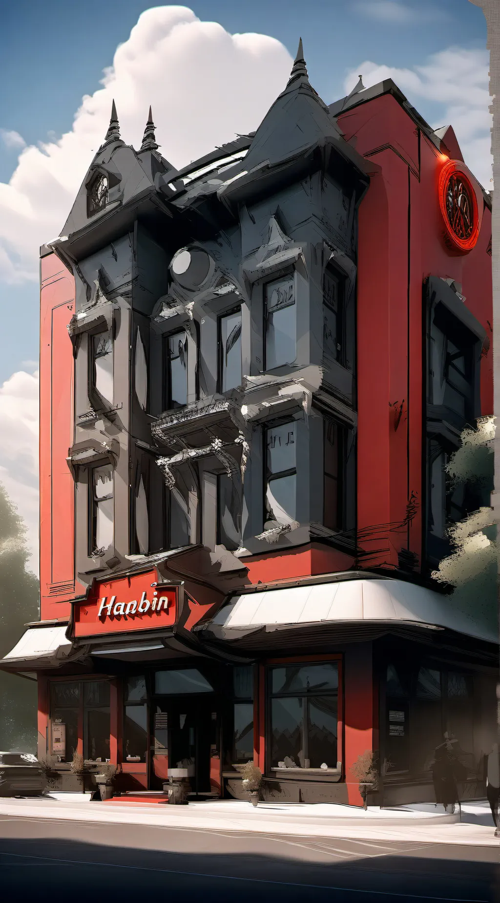 ai character: Hazbin Hotel  background