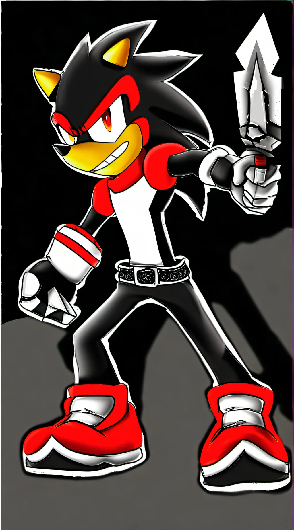 ai character: shadow background