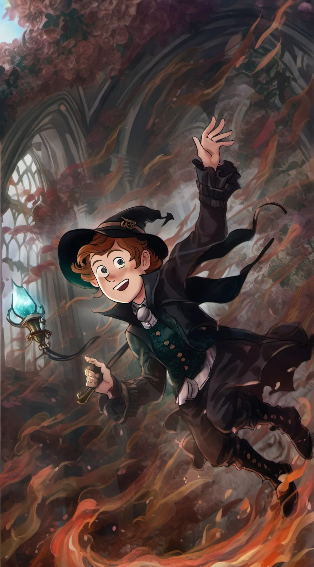 ai character: gravity Falls background