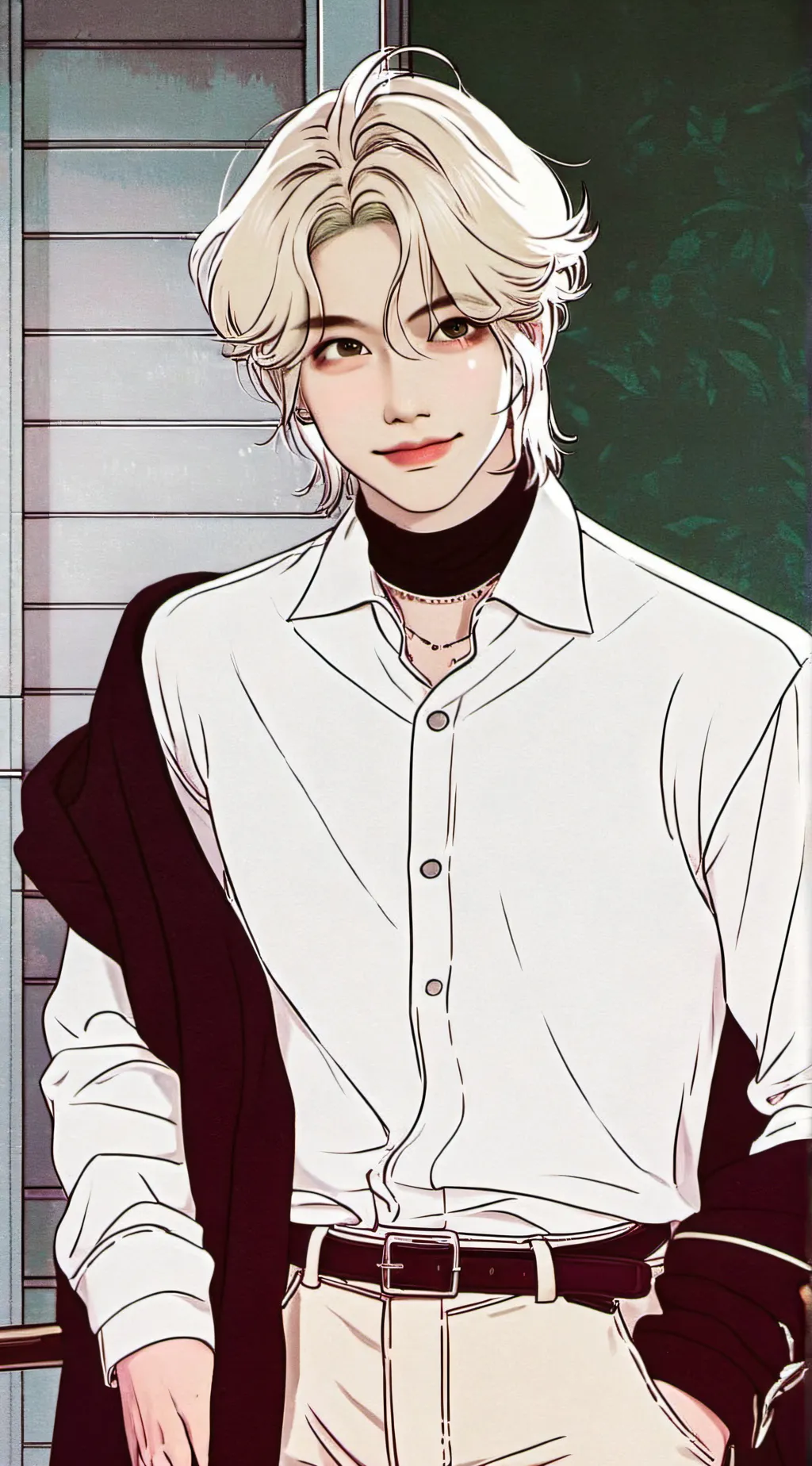 ai character: Hyunjin&felix  background