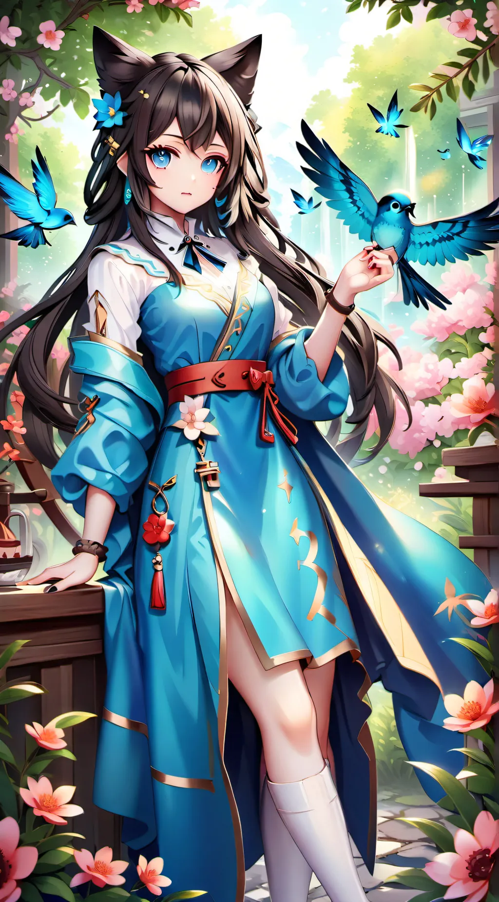 ai character: demon slayer background