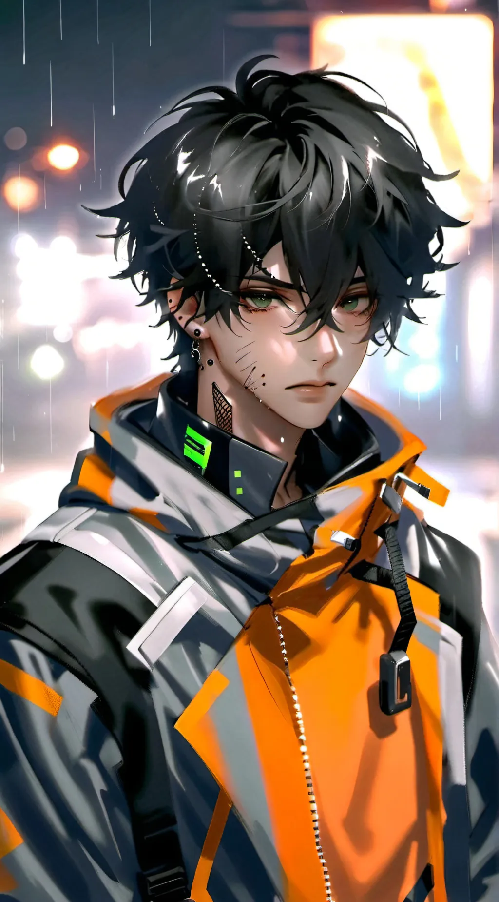 ai character: ✓Ryāń✓ background