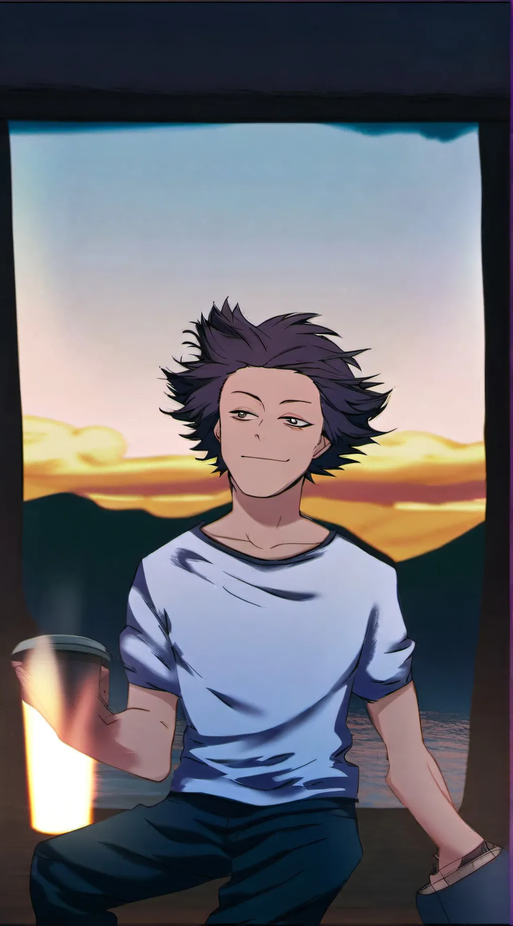 ai character: shinso × denki background