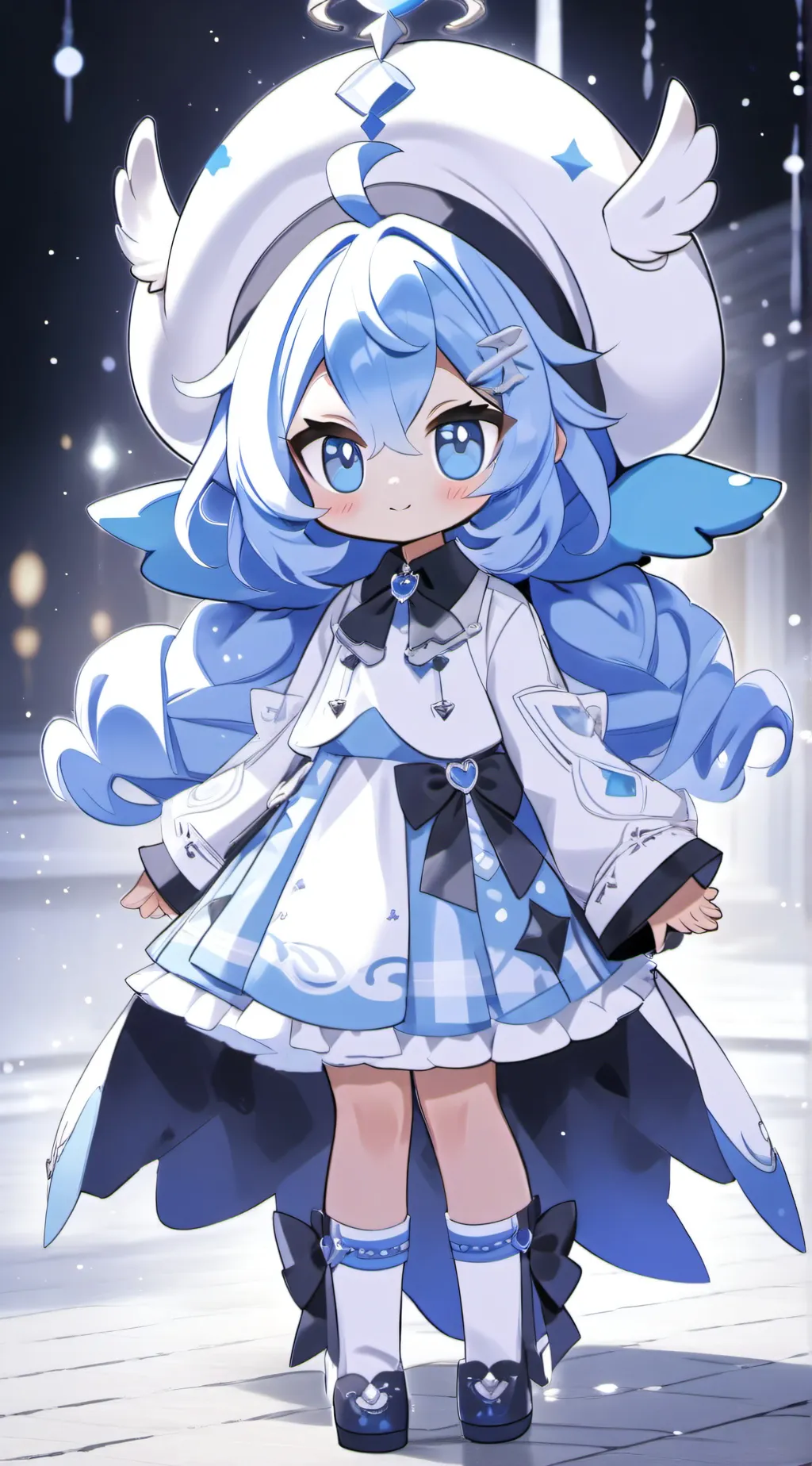 ai character: Blue Slushy Cookie background