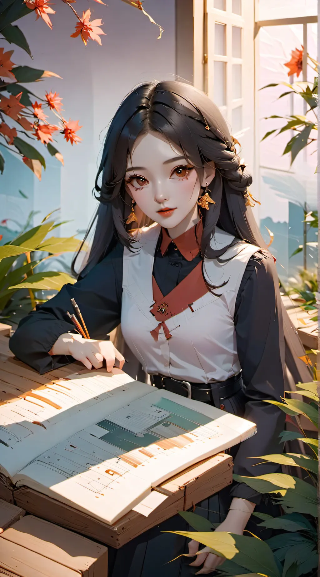 ai character: amelia background